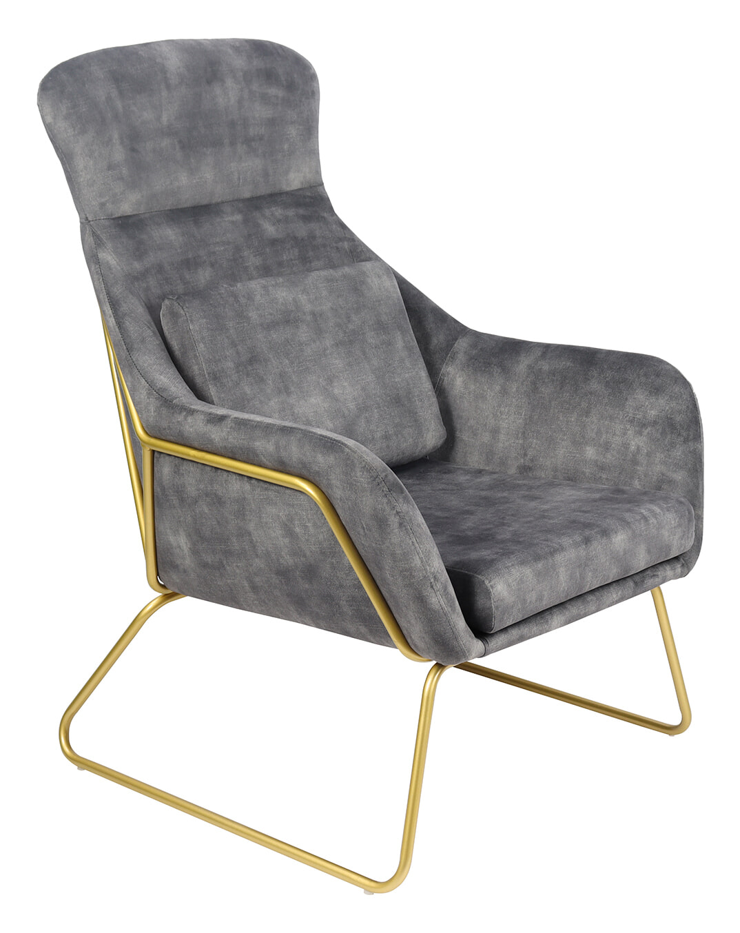 Artistiq Fauteuil 'Phelipe' Velvet, kleur grijs