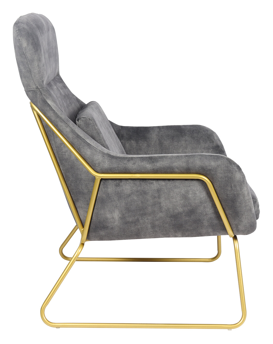 Artistiq Fauteuil 'Phelipe' Velvet, kleur grijs