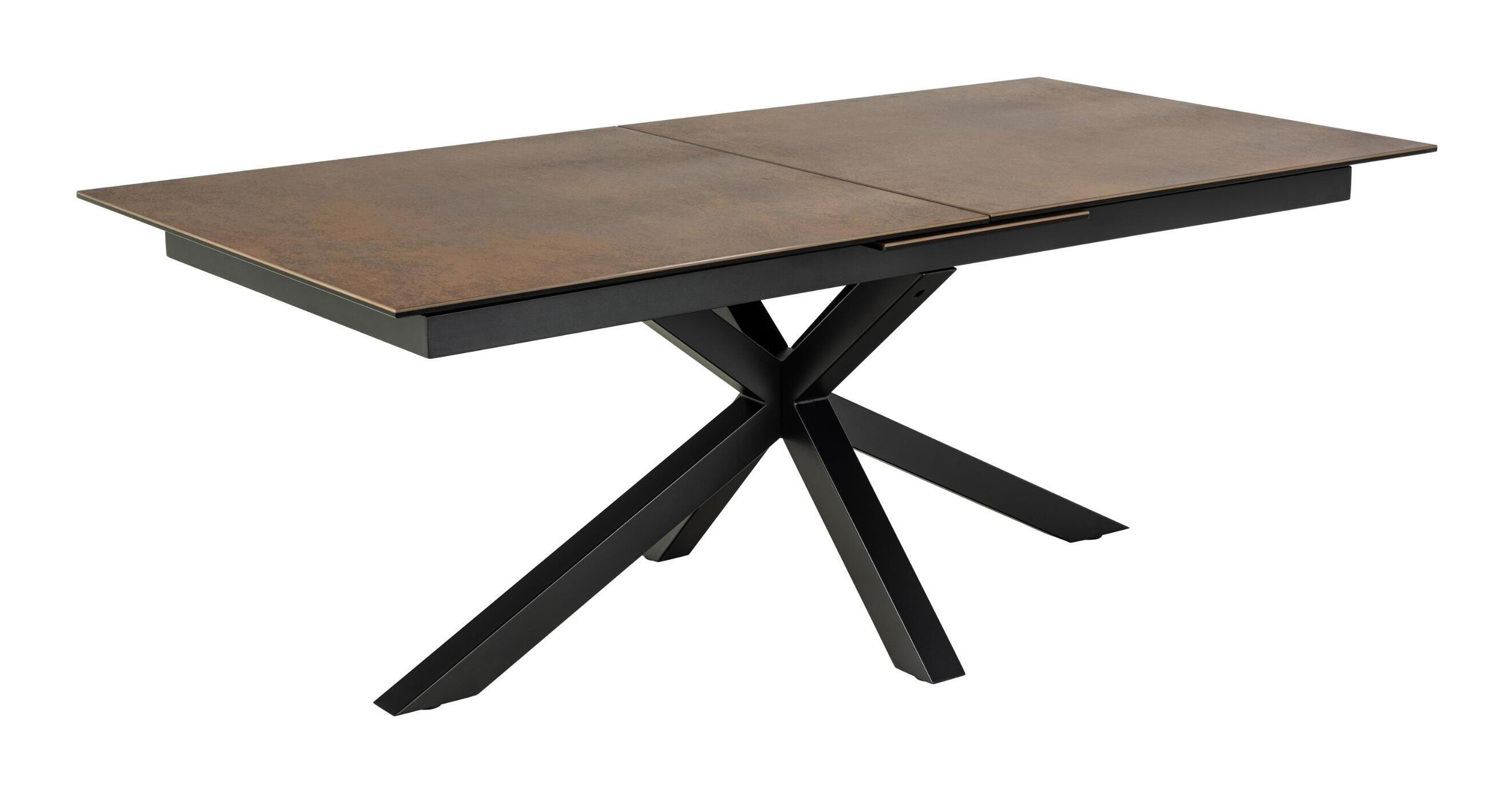 Bendt Uitschuifbare Eettafel 'Line' Keramiek, 200-240 x 100cm, kleur Bruin