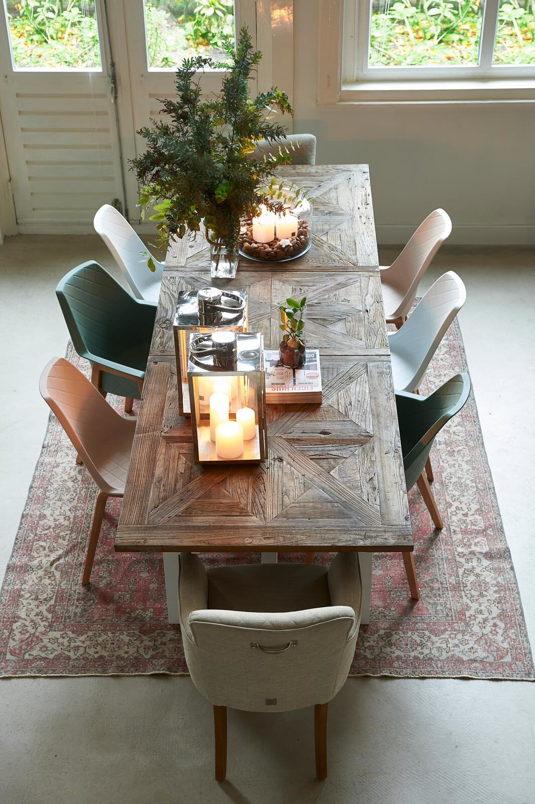 Rivièra Maison Uitschuifbare Eettafel 'Chateau Chassigny' 230-300 x 100cm