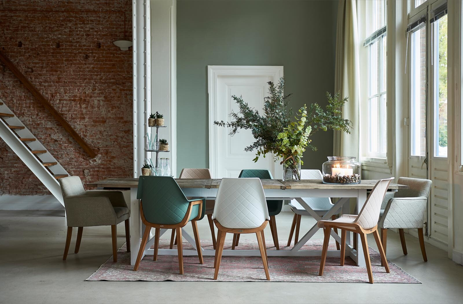 Rivièra Maison Uitschuifbare Eettafel 'Chateau Chassigny' 230-300 x 100cm