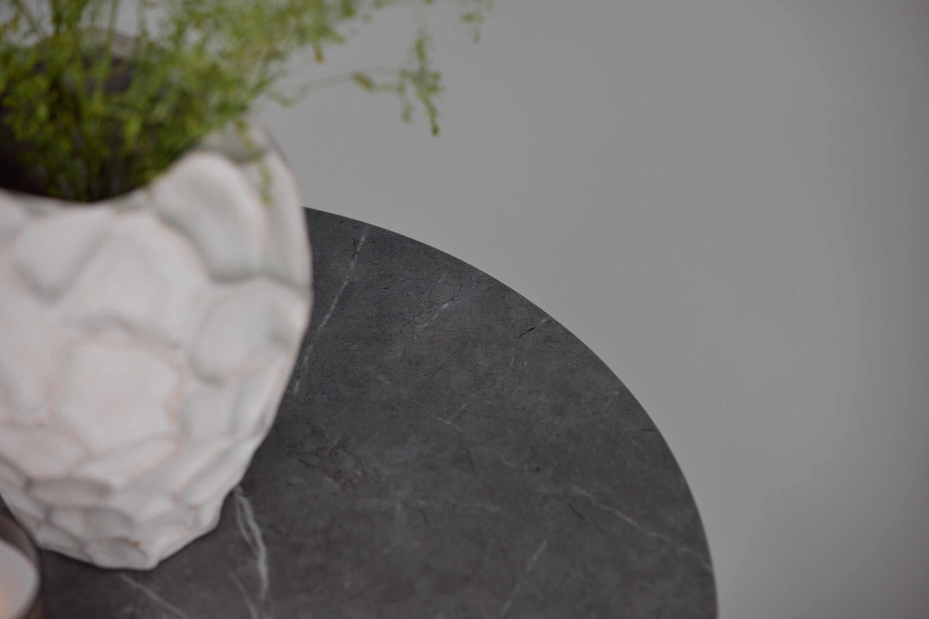 Nohr Ronde Bijzettafel 'Adrin' Marmerlook, 52cm