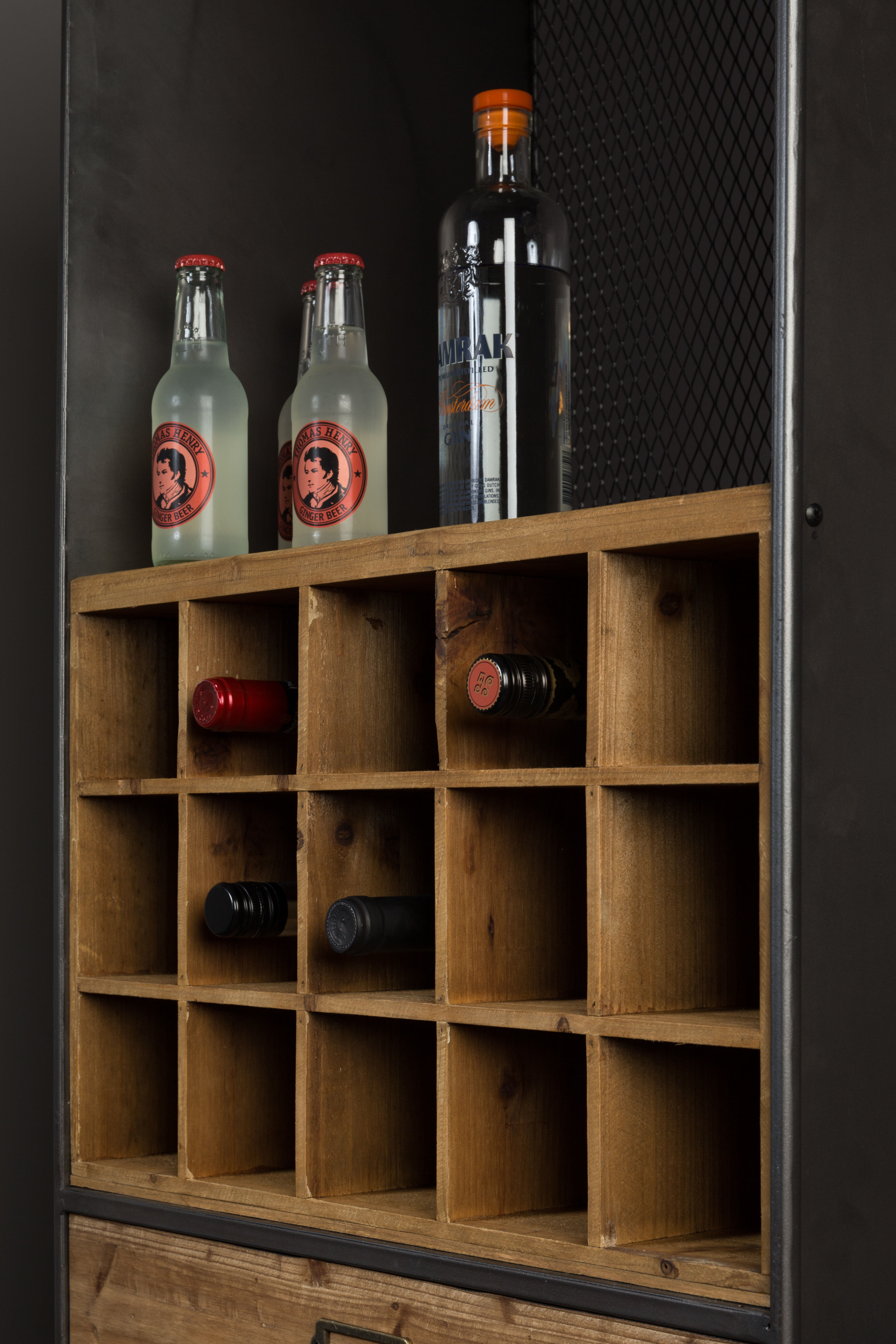 Dutchbone Wijnkast 'Vino' 170 x 56cm