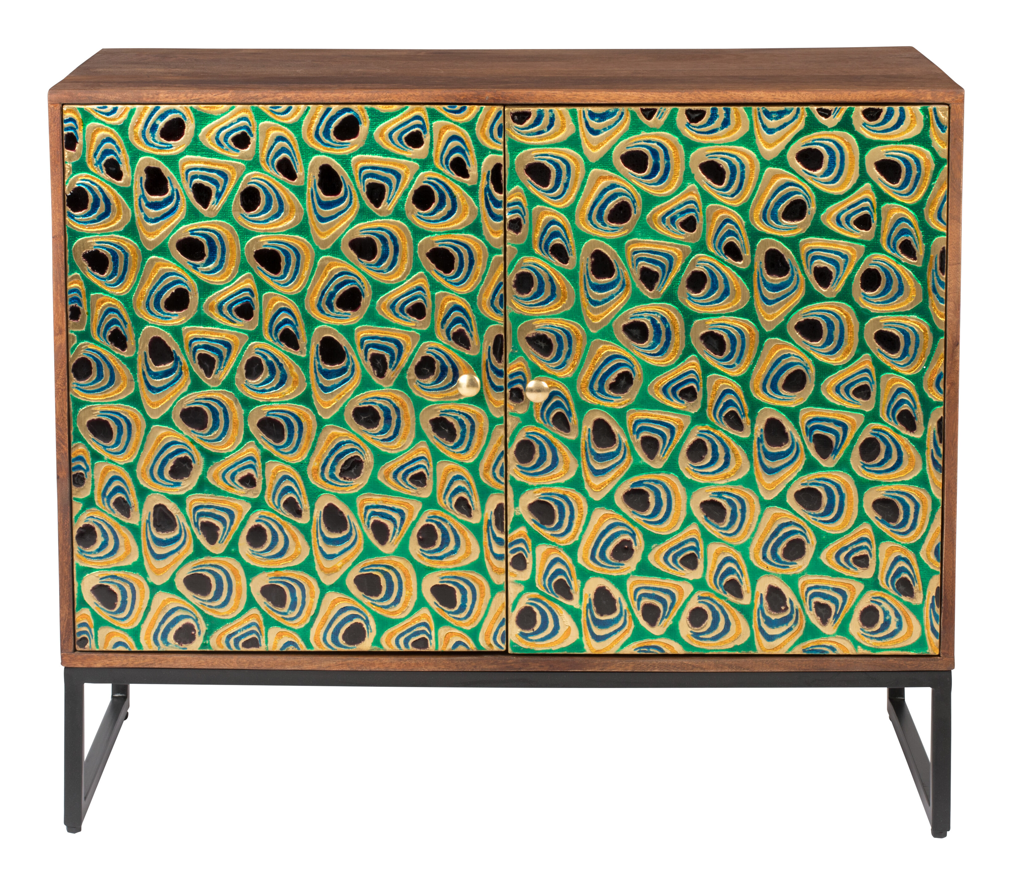 Dutchbone Opbergkast 'Meena' Mangohout, 80 x 95cm