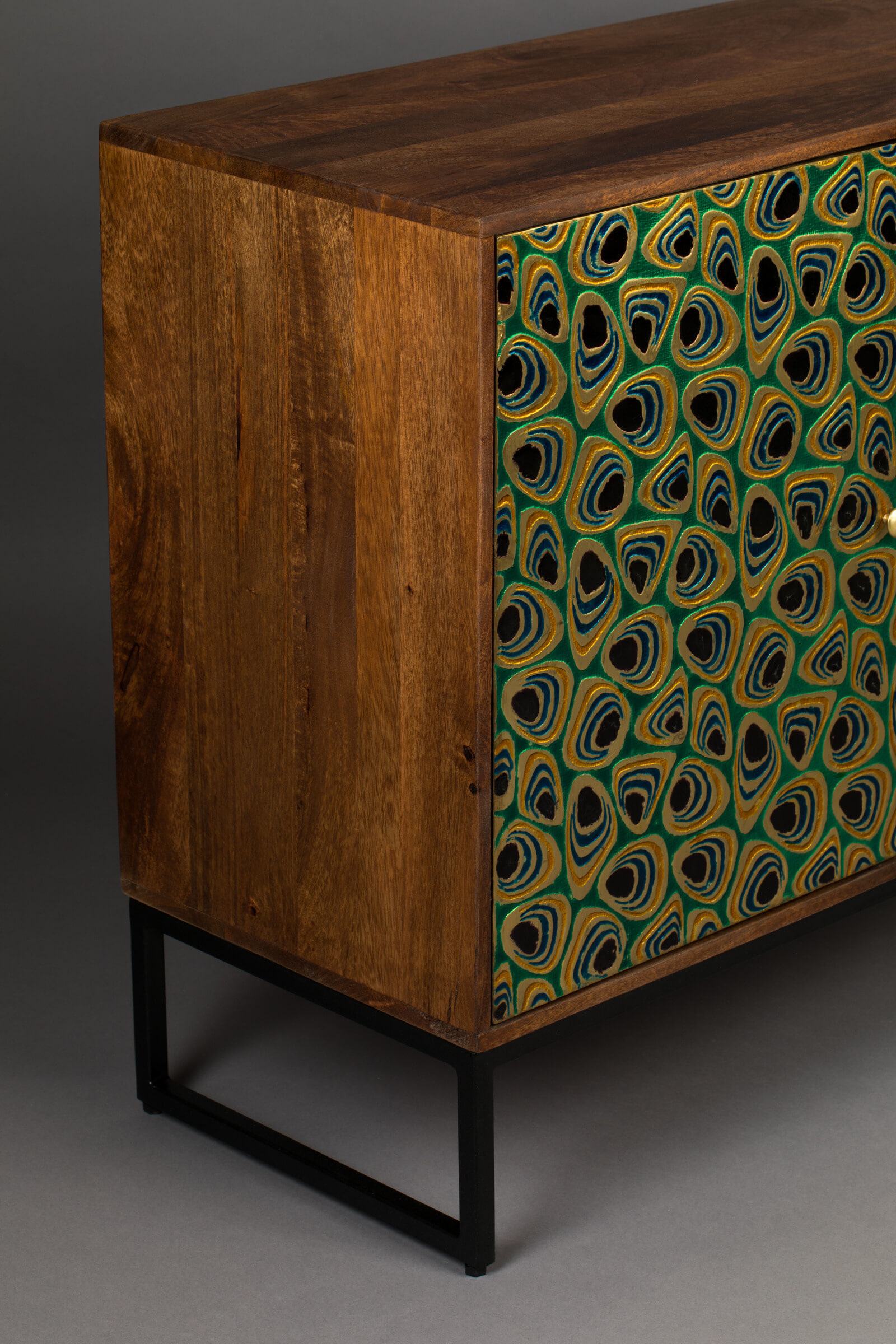Dutchbone Opbergkast 'Meena' Mangohout, 80 x 95cm
