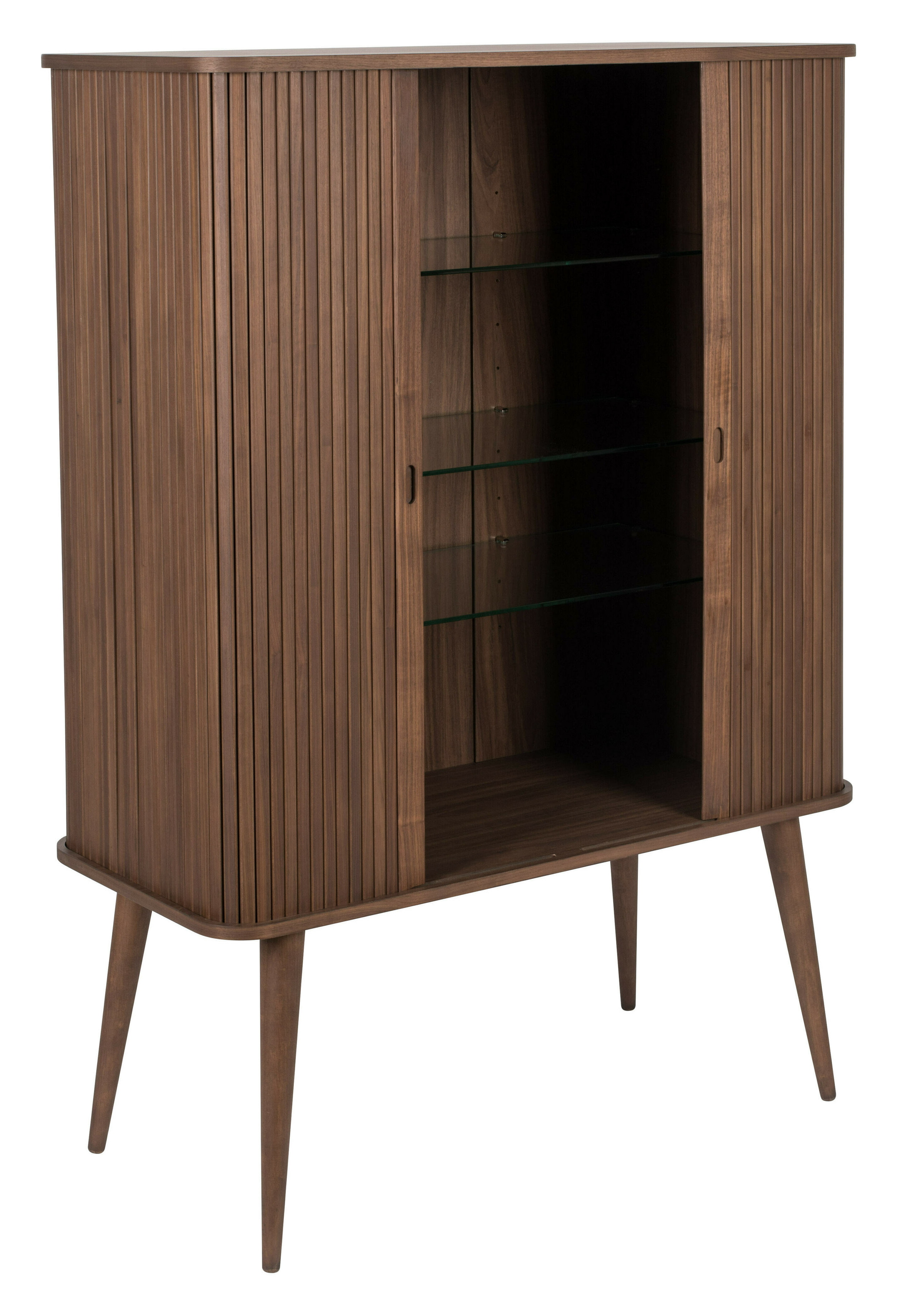 Zuiver Opbergkast 'Barbier' Walnoothout, 140 x 100cm, kleur Bruin