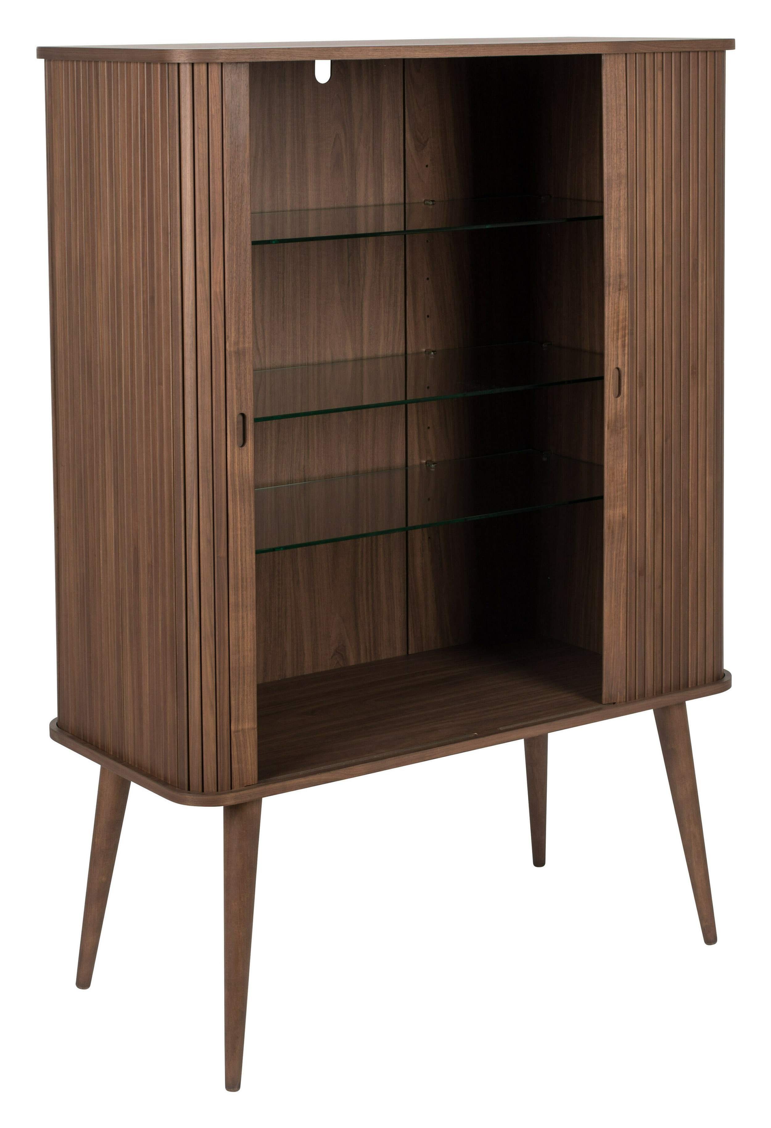 Zuiver Opbergkast 'Barbier' Walnoothout, 140 x 100cm, kleur Bruin