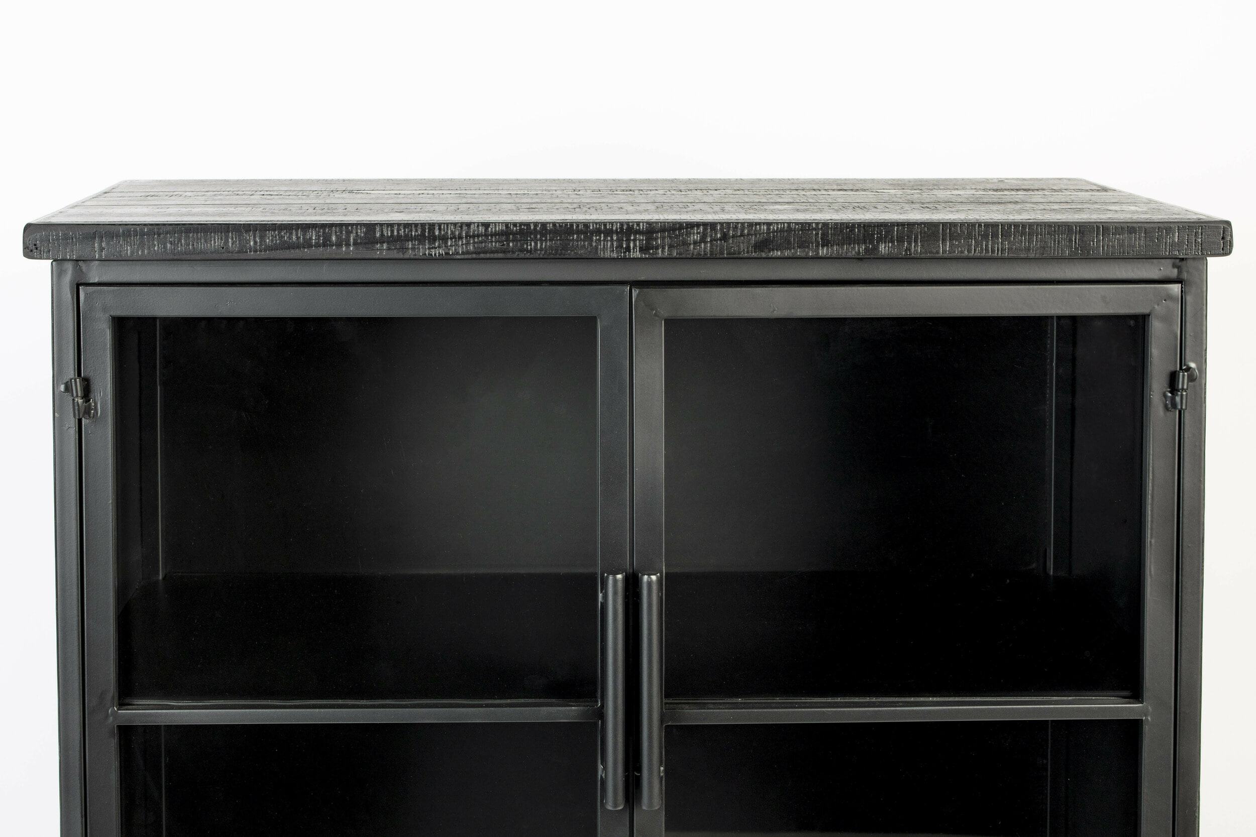 ZILT Vitrinekast 'Bony' Op wieltjes, 133 x 76cm