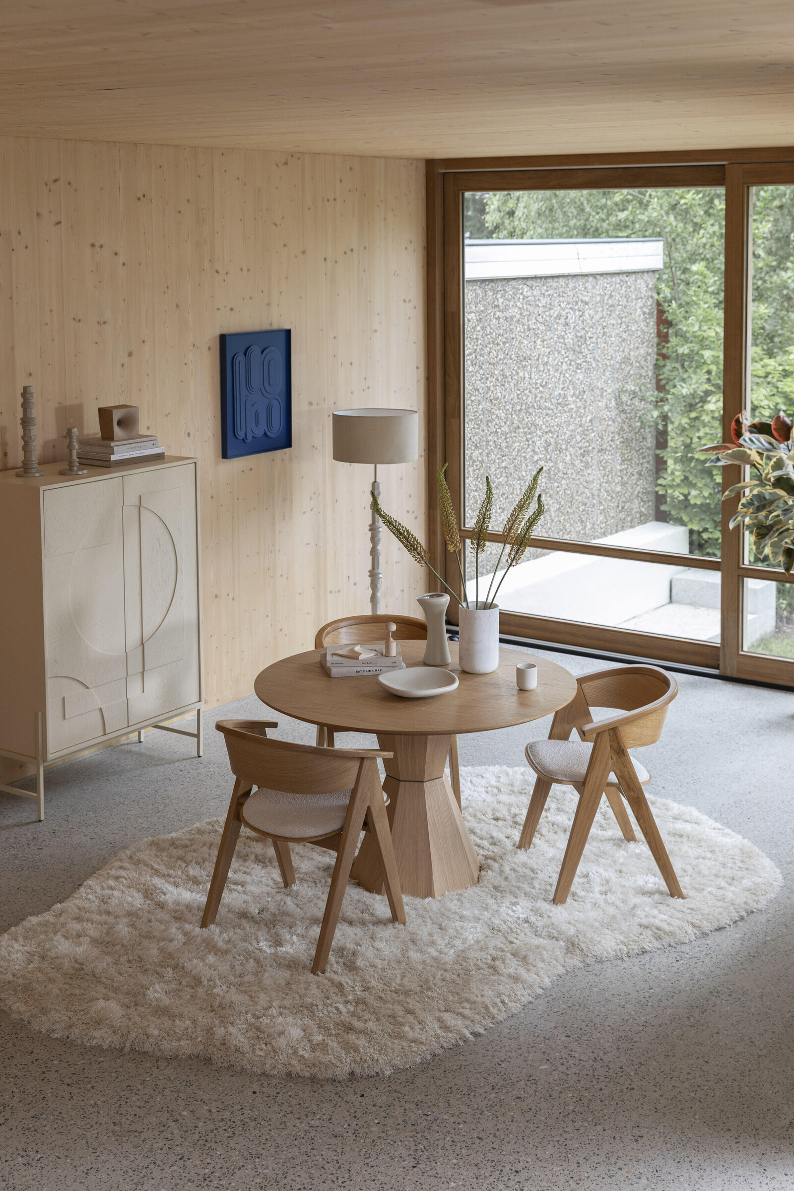 Zuiver Opbergkast 'Faces' Eikenhout, 140 x 100cm, kleur Beige