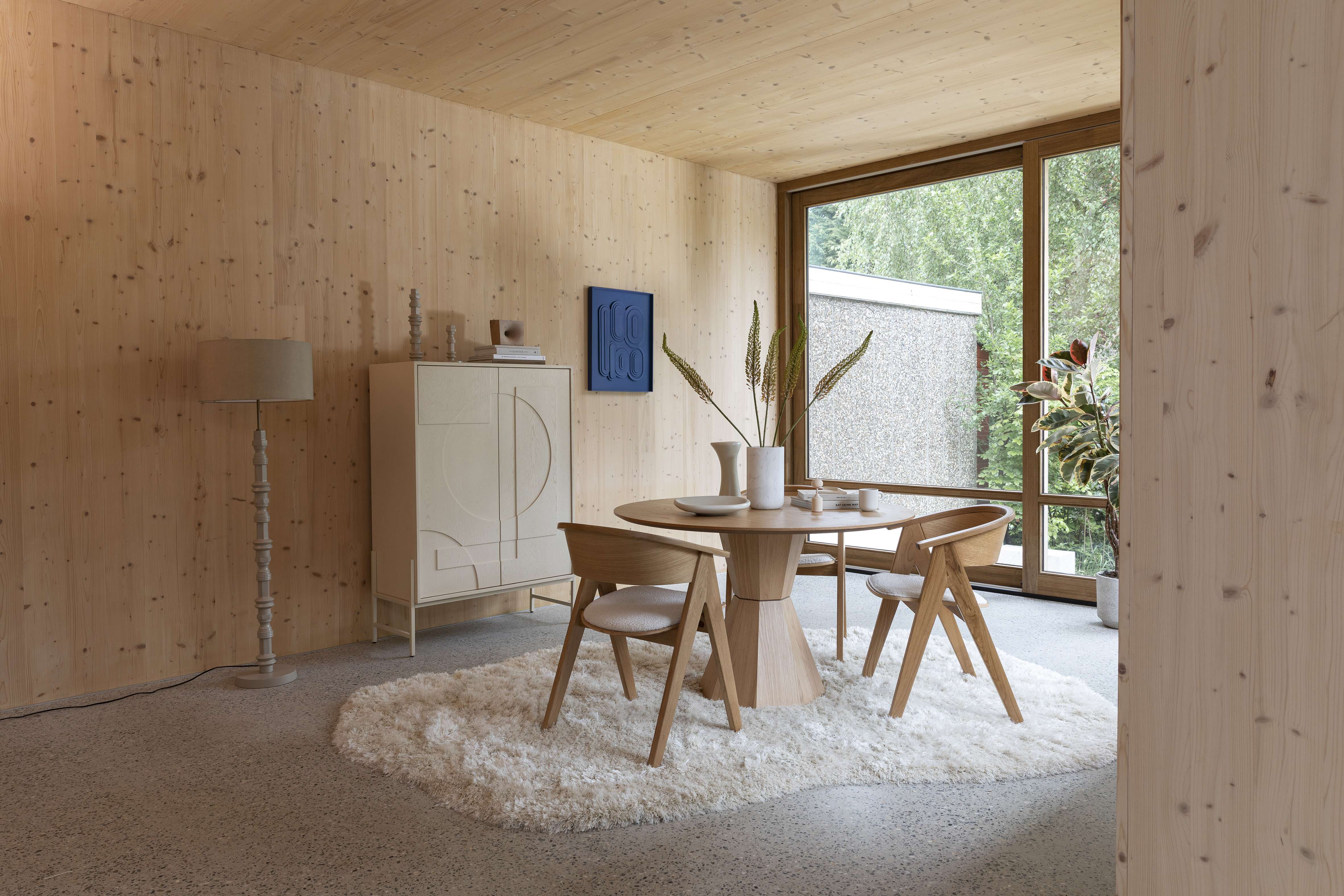 Zuiver Opbergkast 'Faces' Eikenhout, 140 x 100cm, kleur Beige