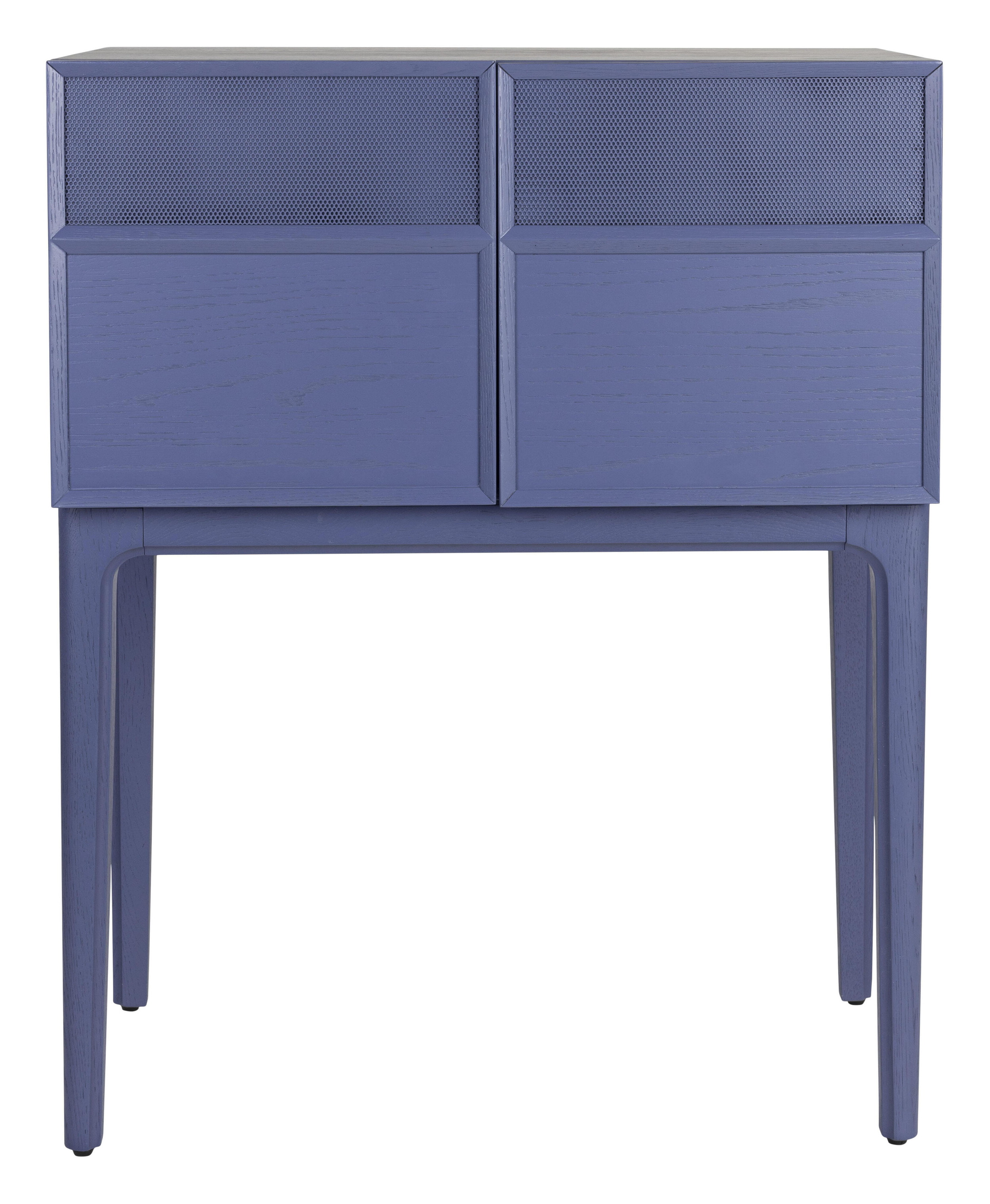 Zuiver Dressoir 'June' Eikenhout en metaal, 80cm, kleur Paars