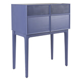 Zuiver Dressoir 'June' Eikenhout en metaal, 80cm, kleur Paars