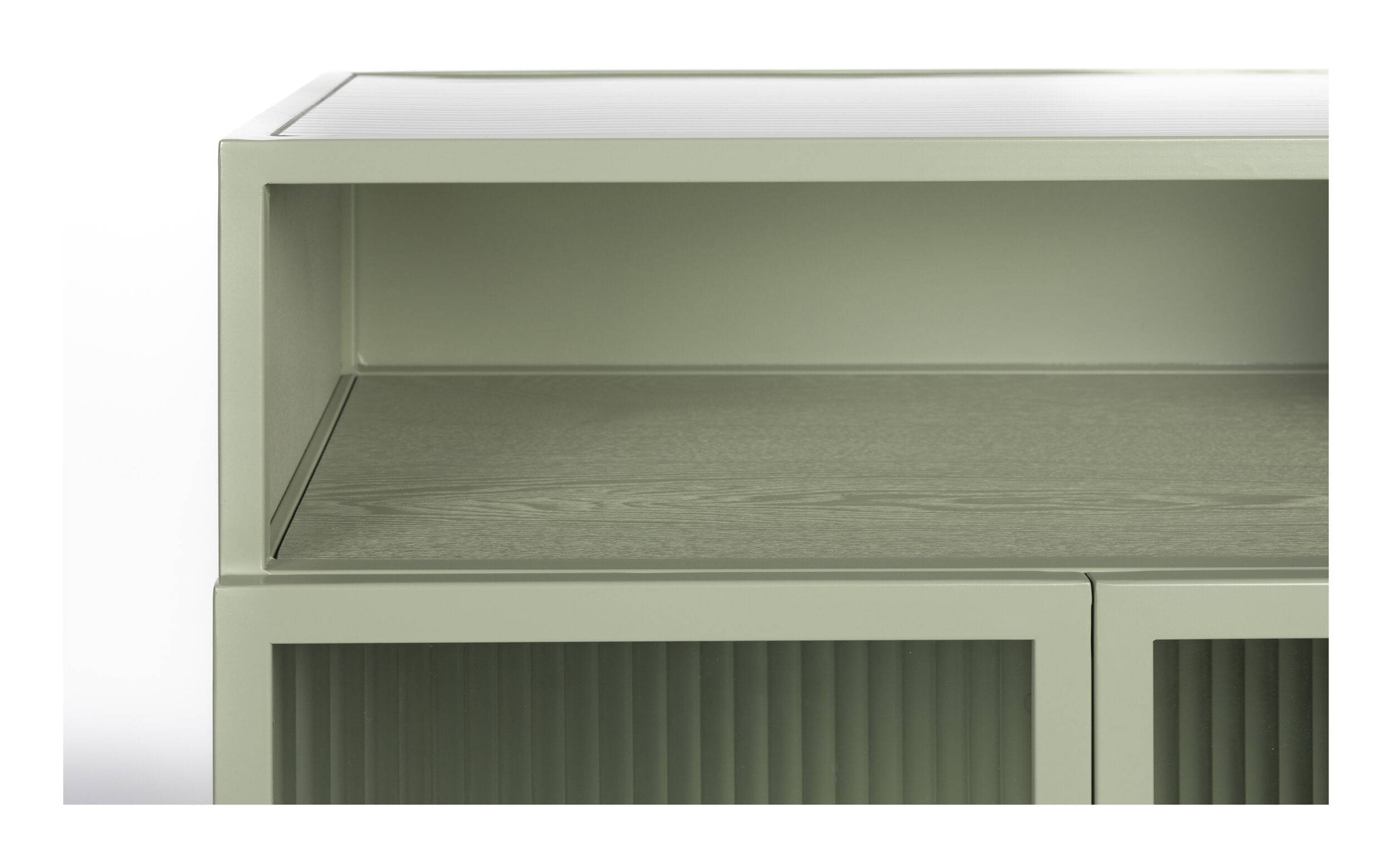 ZILT Vitrinekast 'Lislie' 105 x 60cm, kleur Groen