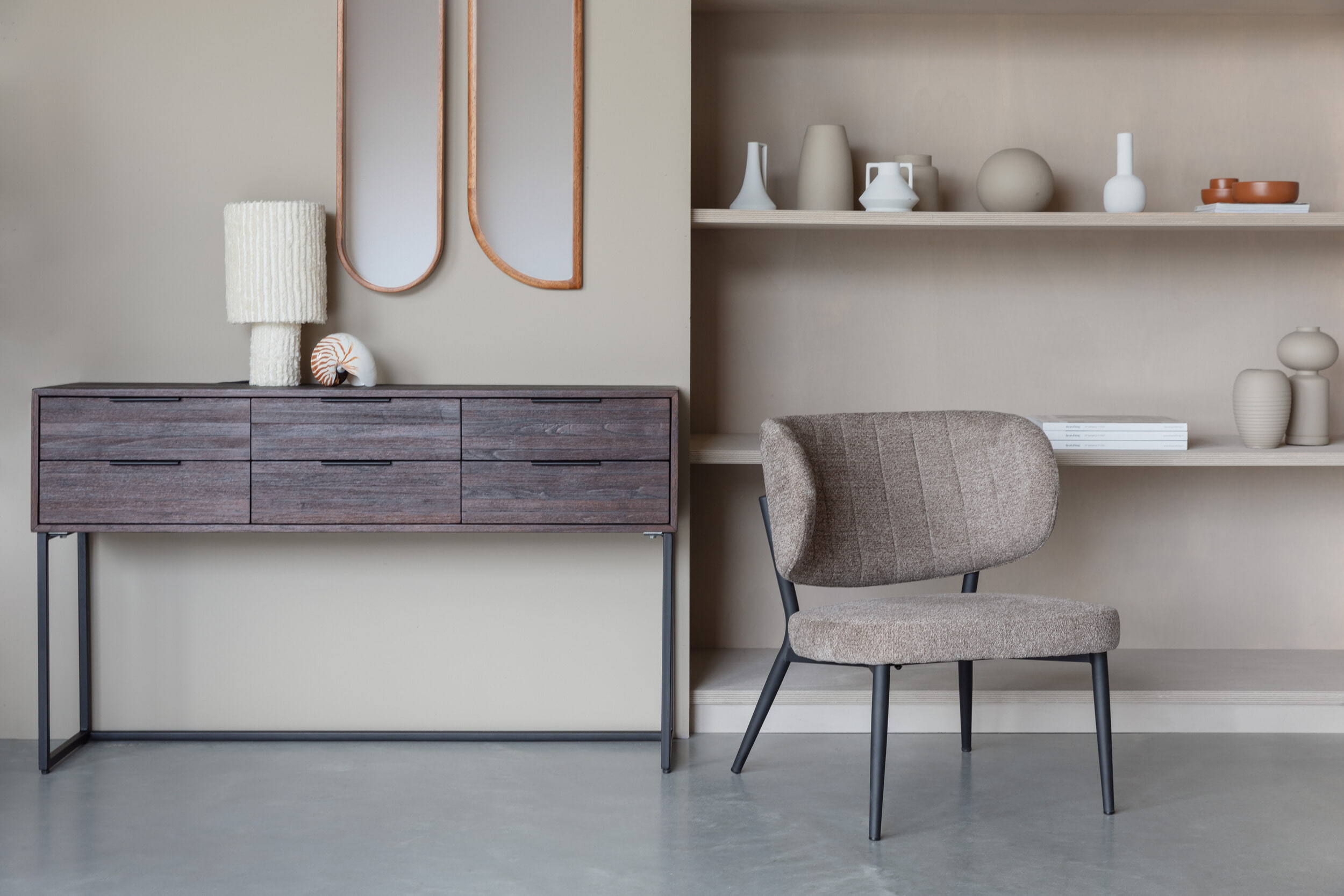 ZILT Dressoir / Sidetable 'Yasmijn' Teakhout, 135cm