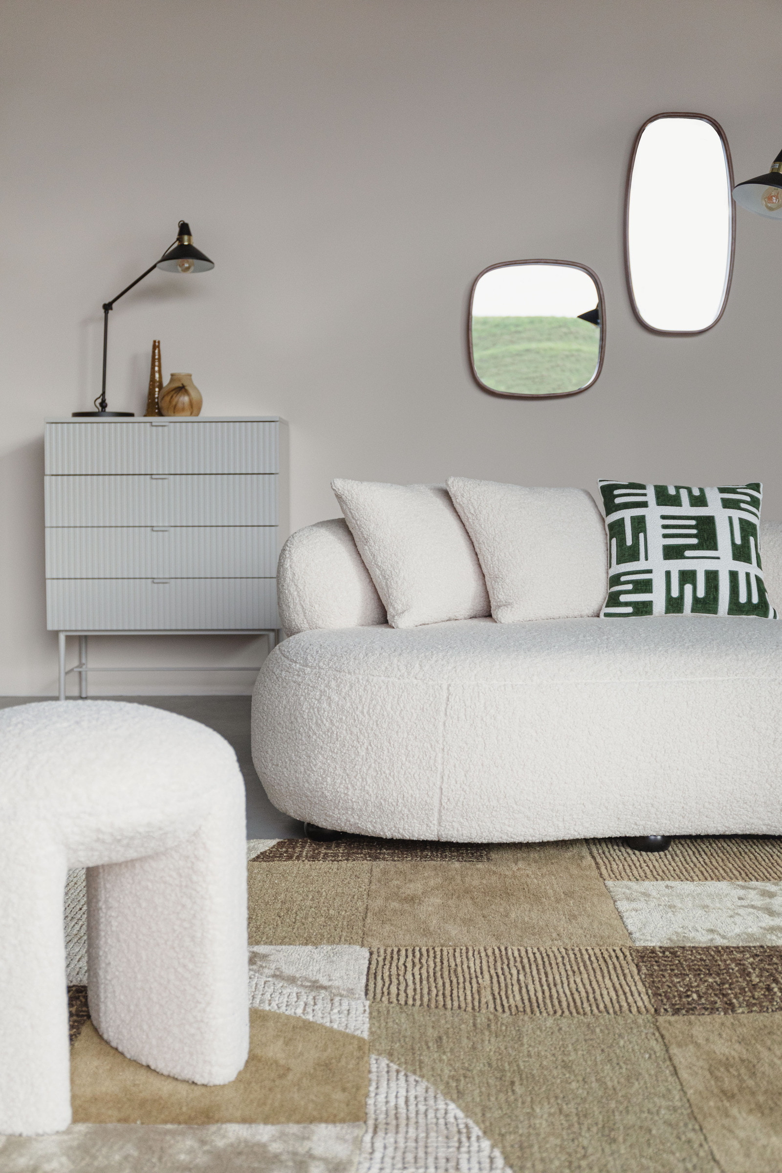 ZILT Ladekast 'Shanin' Met 4 lades, kleur Beige
