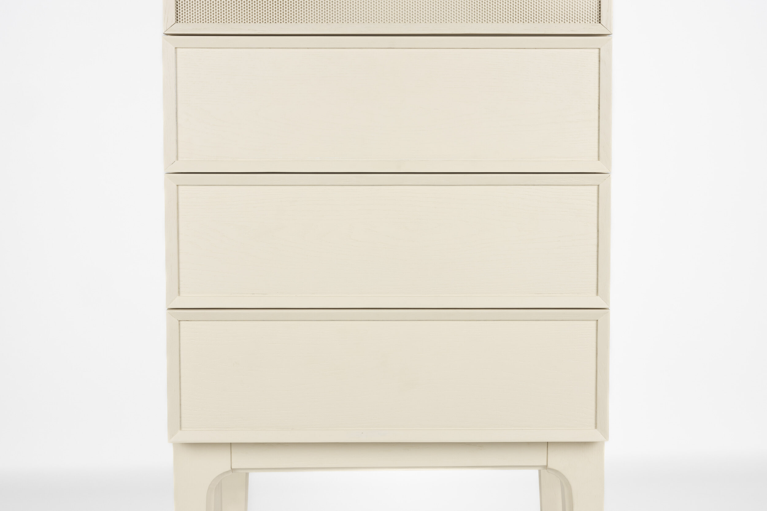 Zuiver Opbergkast 'June' Eikenhout en metaal, Met 1 deur en 3 laden