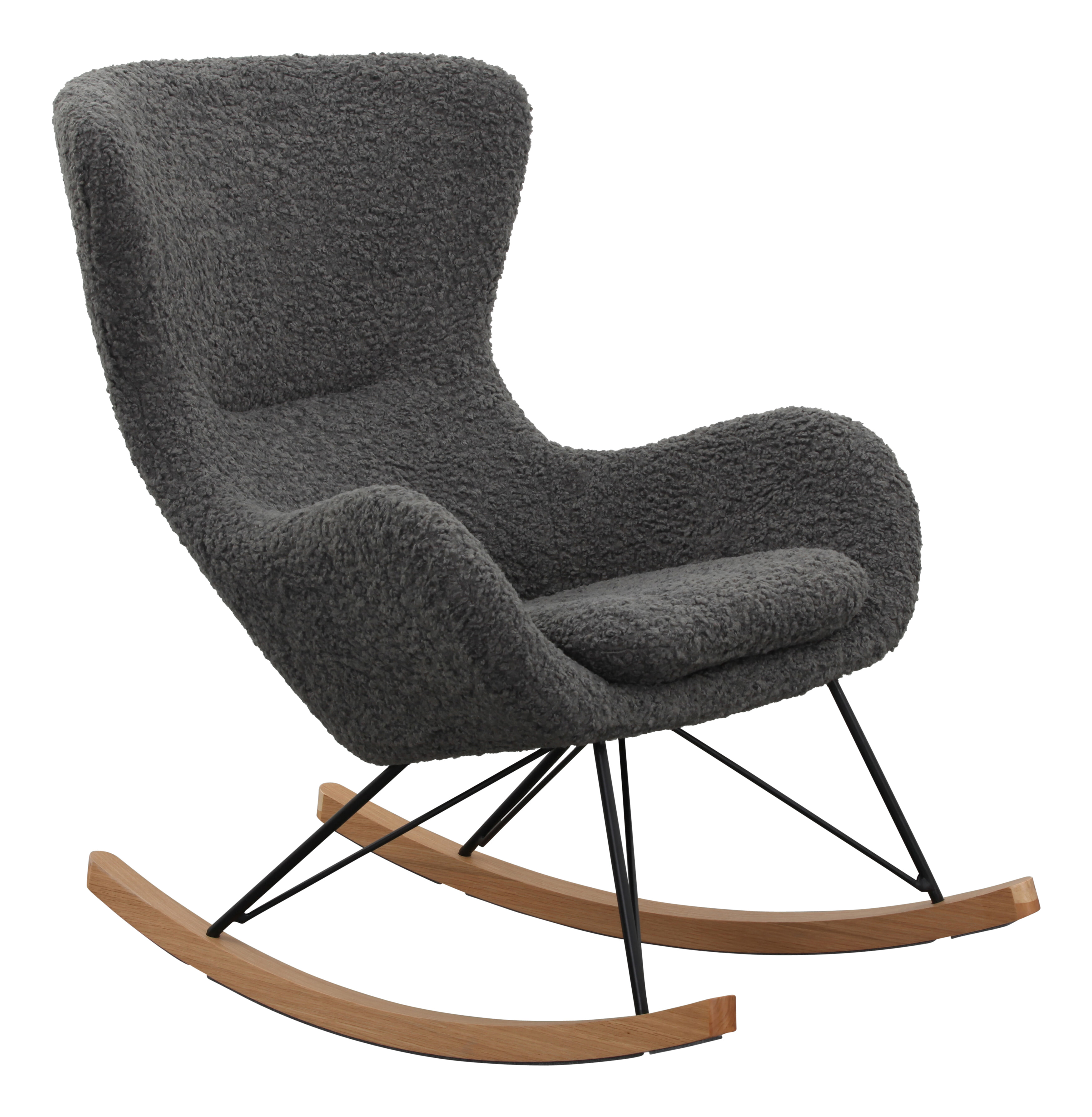 Artistiq Schommelstoel 'Teddy' kleur Grijs