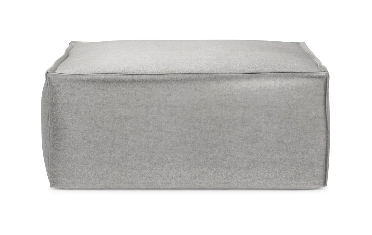 Rivièra Maison Hocker 'The Jagger' Velvet, kleur Platinum Rivièra Maison Hocker 'The Jagger' Velvet, kleur Platinum
