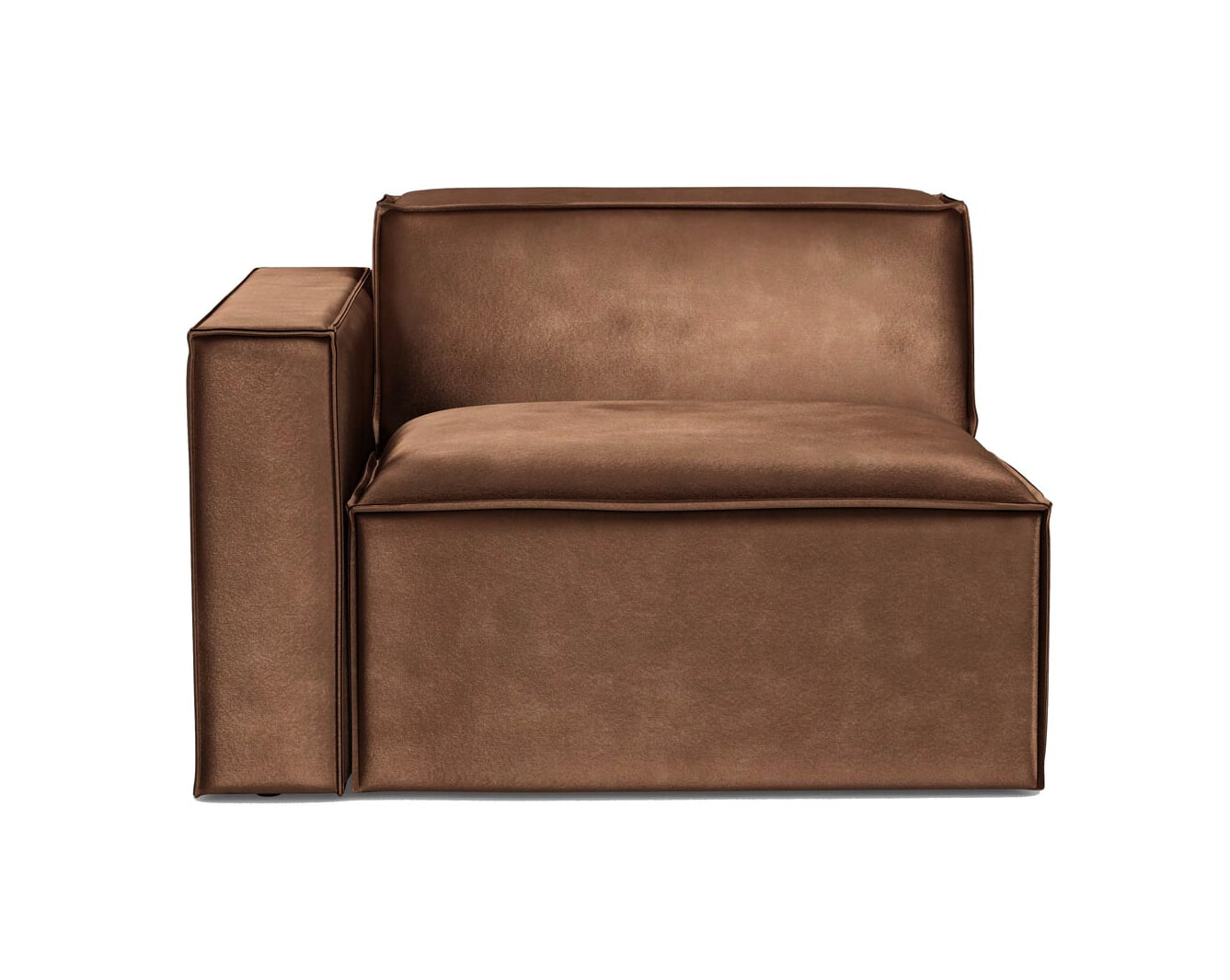 Rivièra Maison Modulaire Bank 'The Jagger' Corner Arm Links, Velvet, kleur Chocolate Rivièra Maison Modulaire Bank 'The Jagger' Corner Arm Links, Velvet, kleur Chocolate
