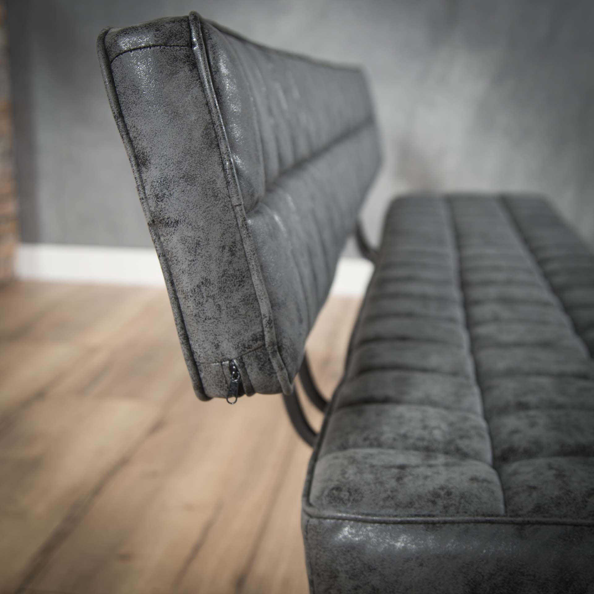 Eetkamerbank 'Ginger' 180cm, kleur Zwart