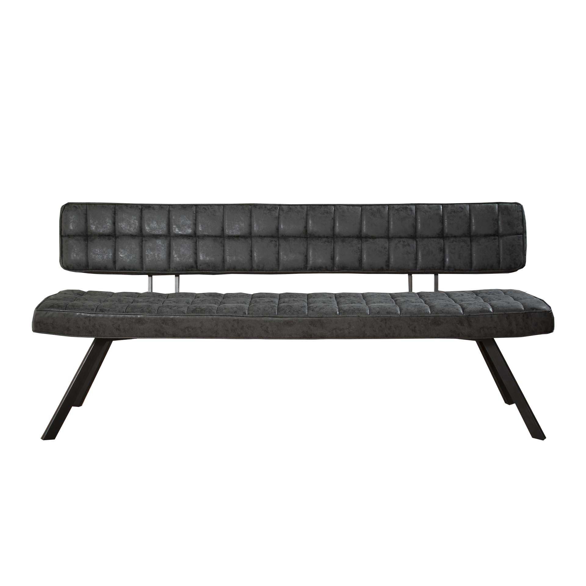 Eetkamerbank 'Ginger' 180cm, kleur Zwart