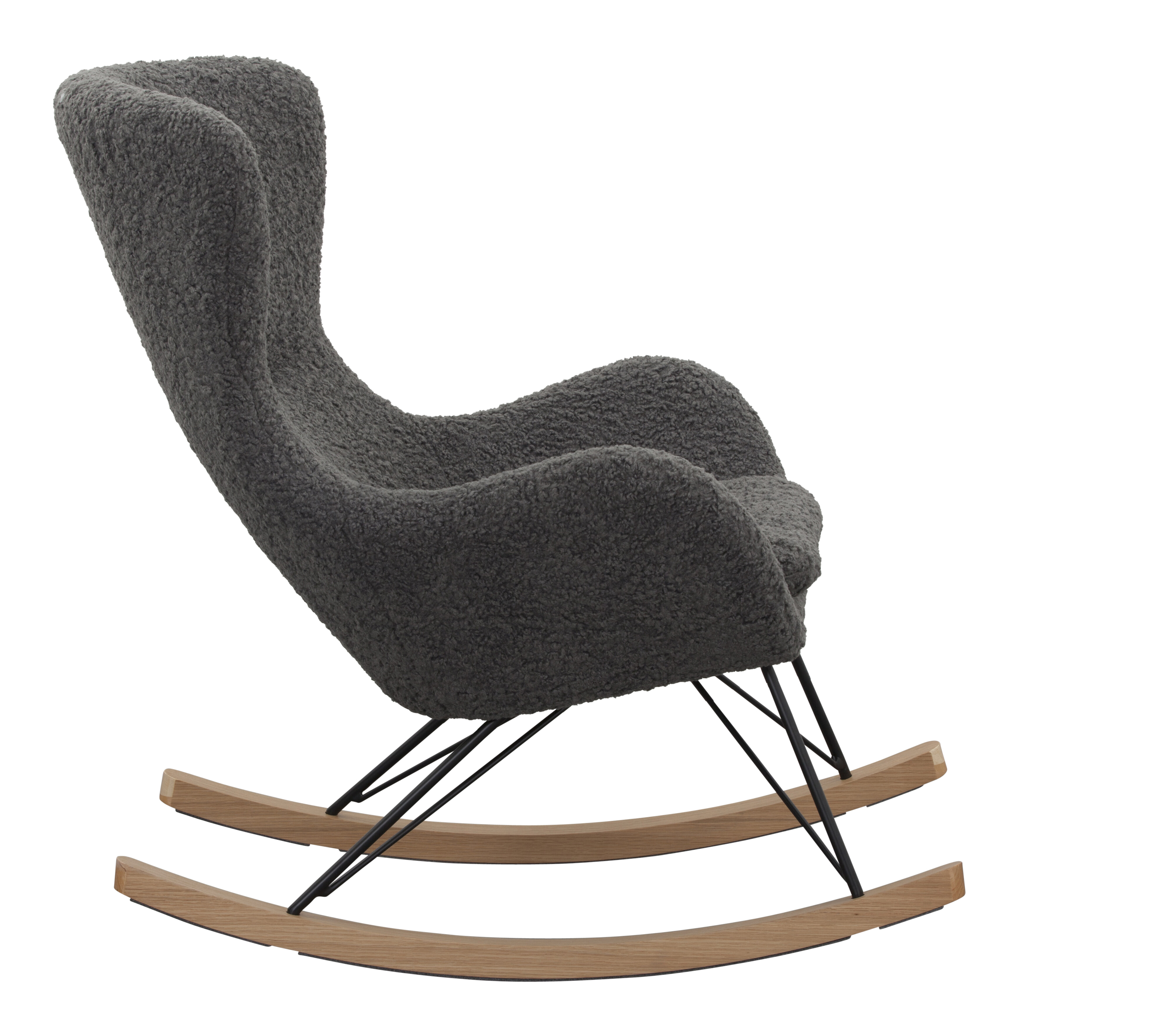 Artistiq Schommelstoel 'Teddy' kleur Grijs