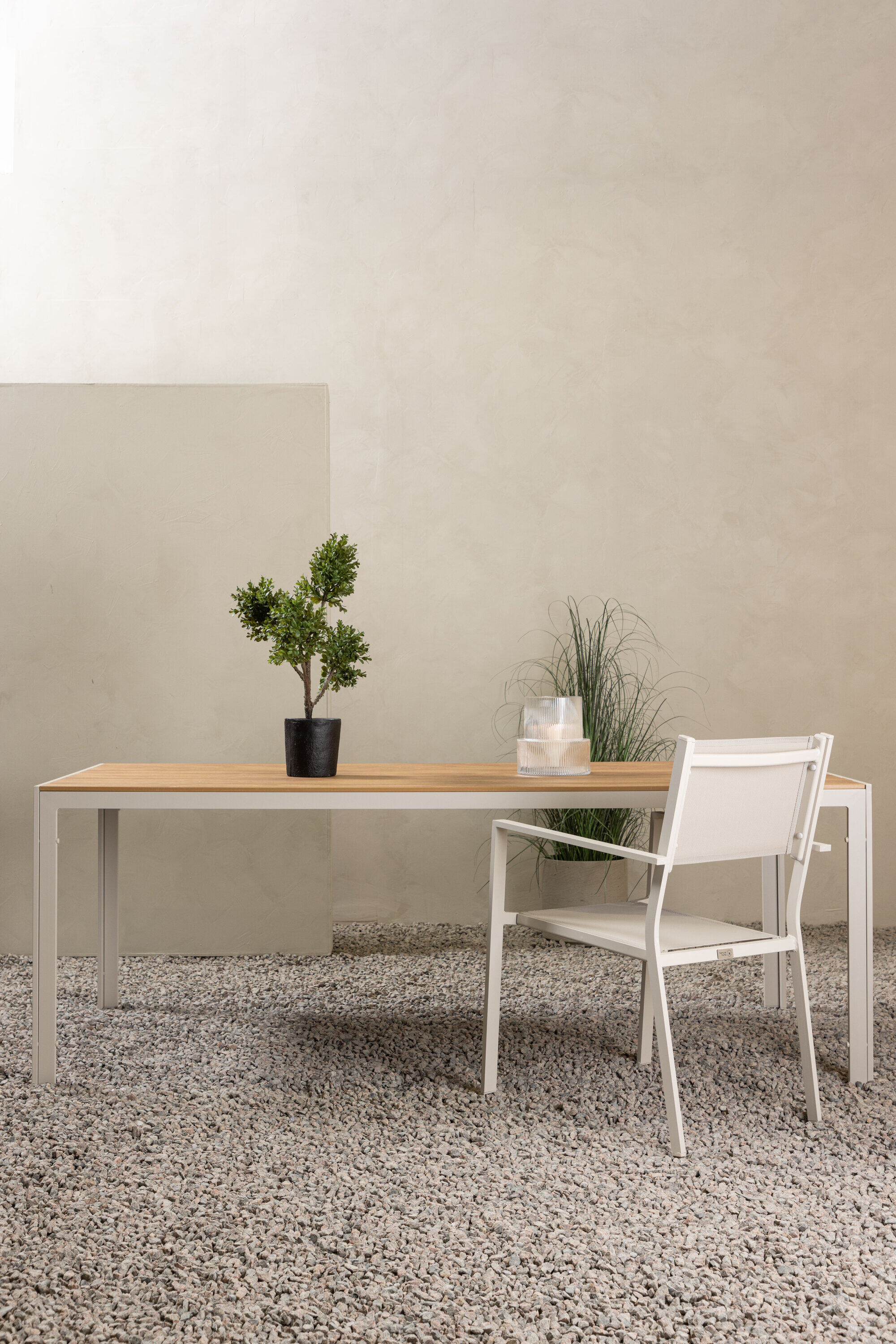 Nohr Tuintafel 'Erikka' 205 x 90cm, kleur Beige