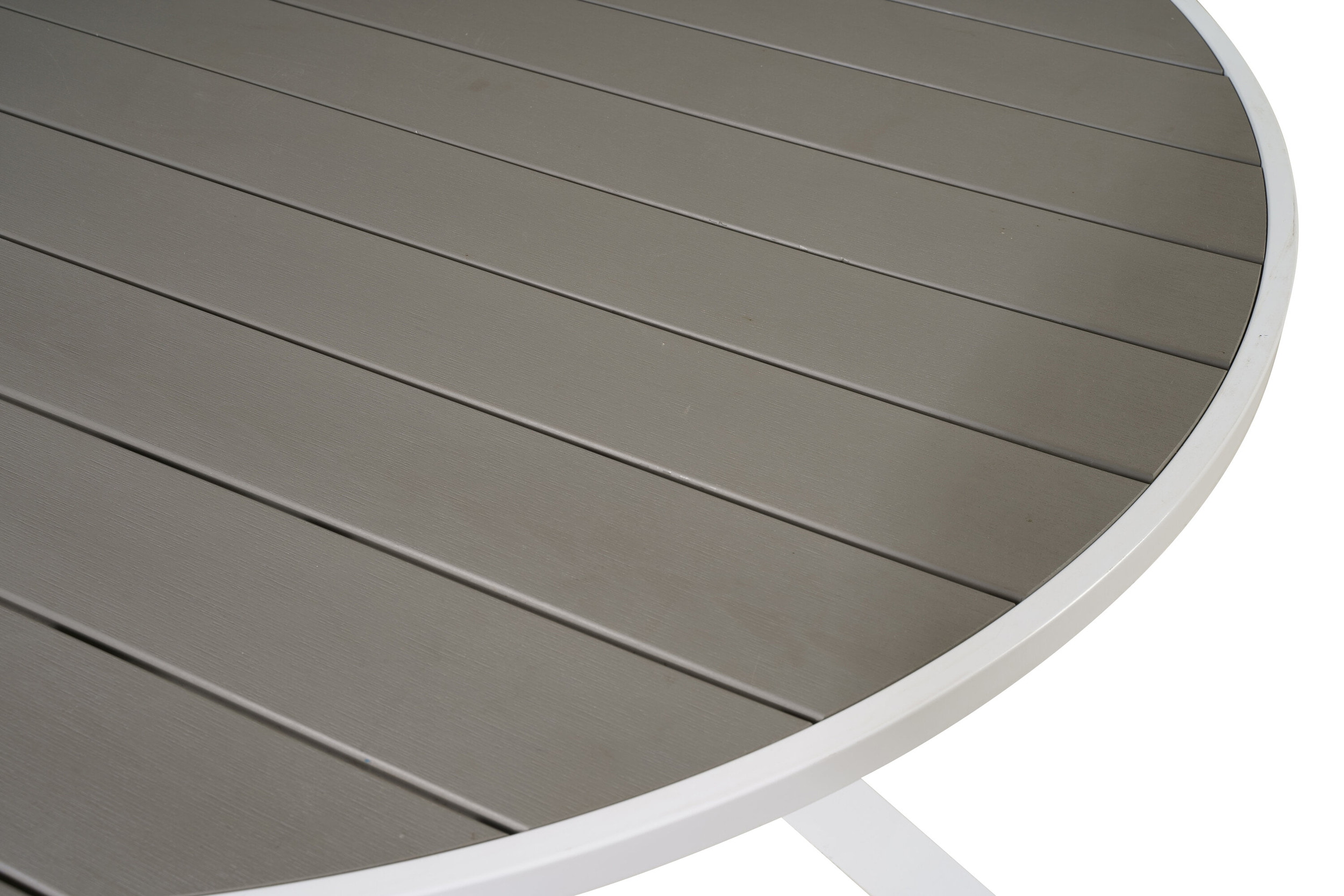 Nohr Ronde Tuintafel 'Marnell' Polywood, 140cm, kleur Wit