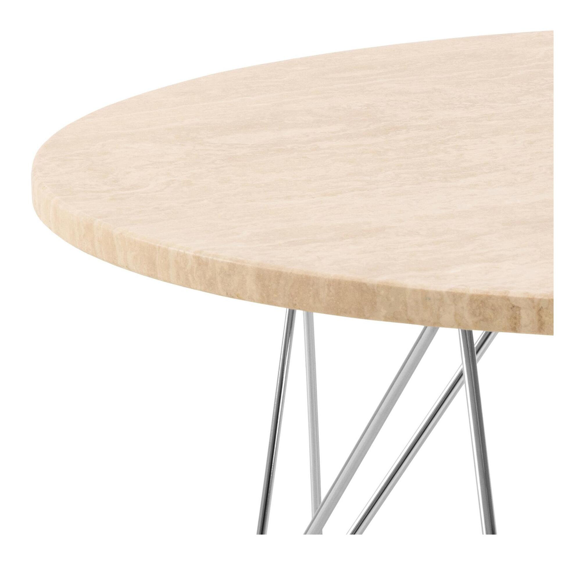 Bendt Ronde Salontafel 'Nadia' Travertin, 80cm