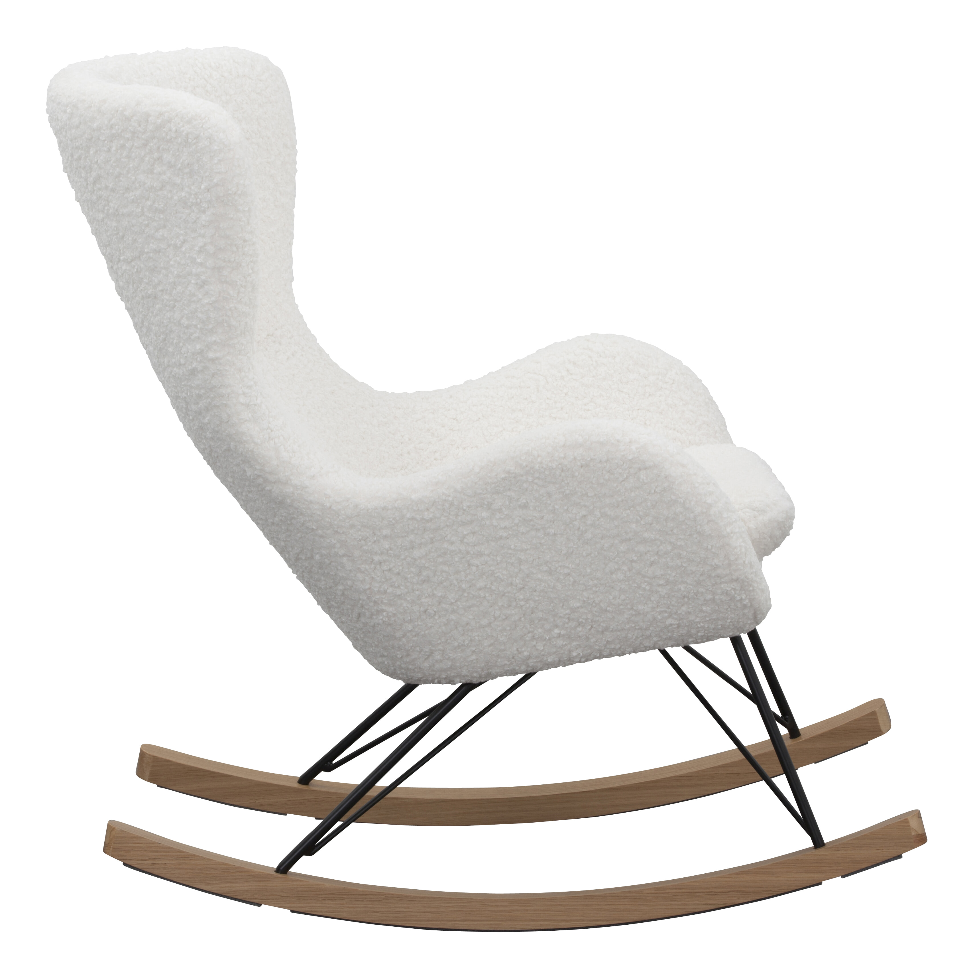 Artistiq Schommelstoel 'Teddy' kleur Wit
