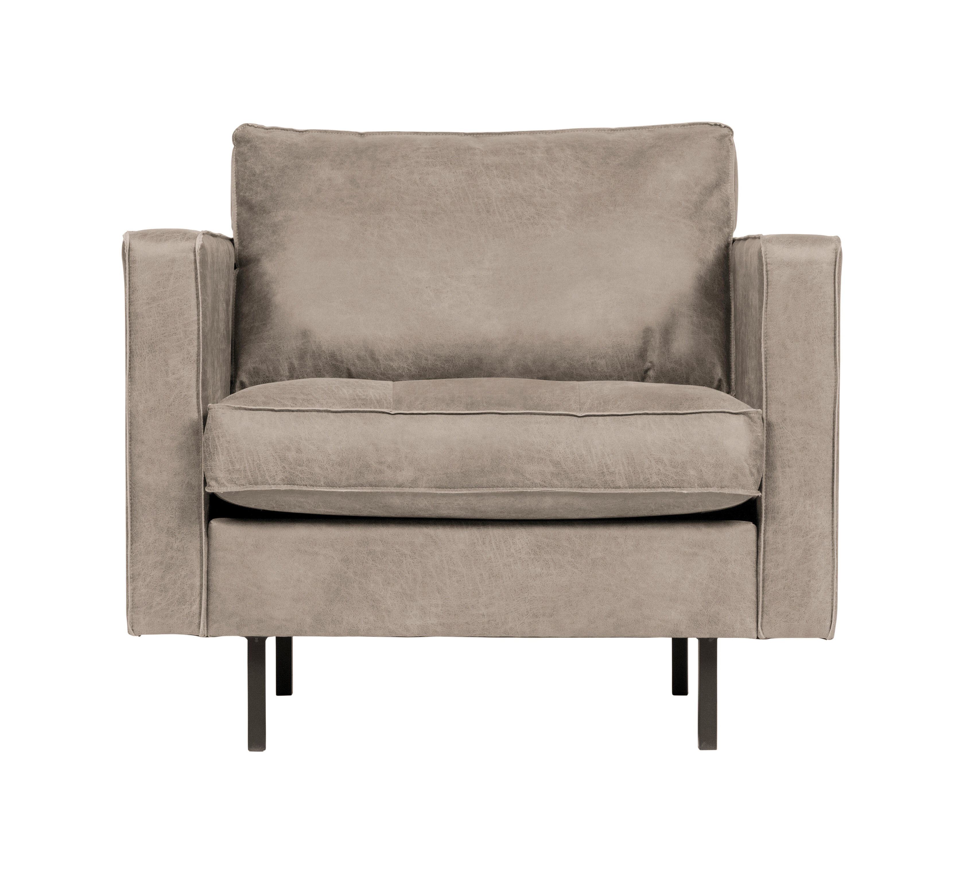 BePureHome Fauteuil 'Rodeo', kleur Elephant Skin BePureHome Fauteuil 'Rodeo', kleur Elephant Skin