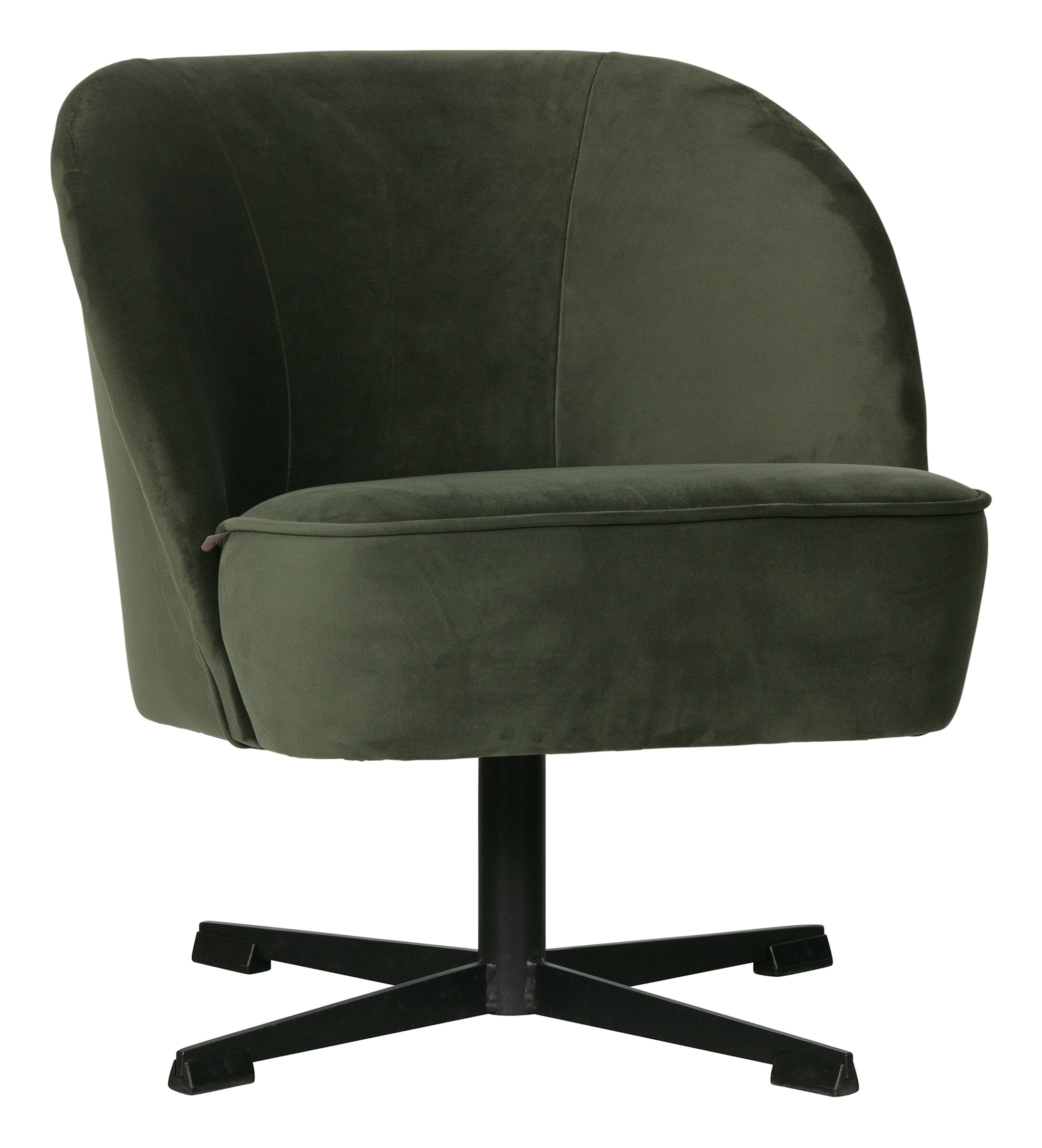 BePureHome Draaifauteuil 'Vogue' Velvet, kleur Onyx BePureHome Draaifauteuil 'Vogue' Velvet, kleur Onyx