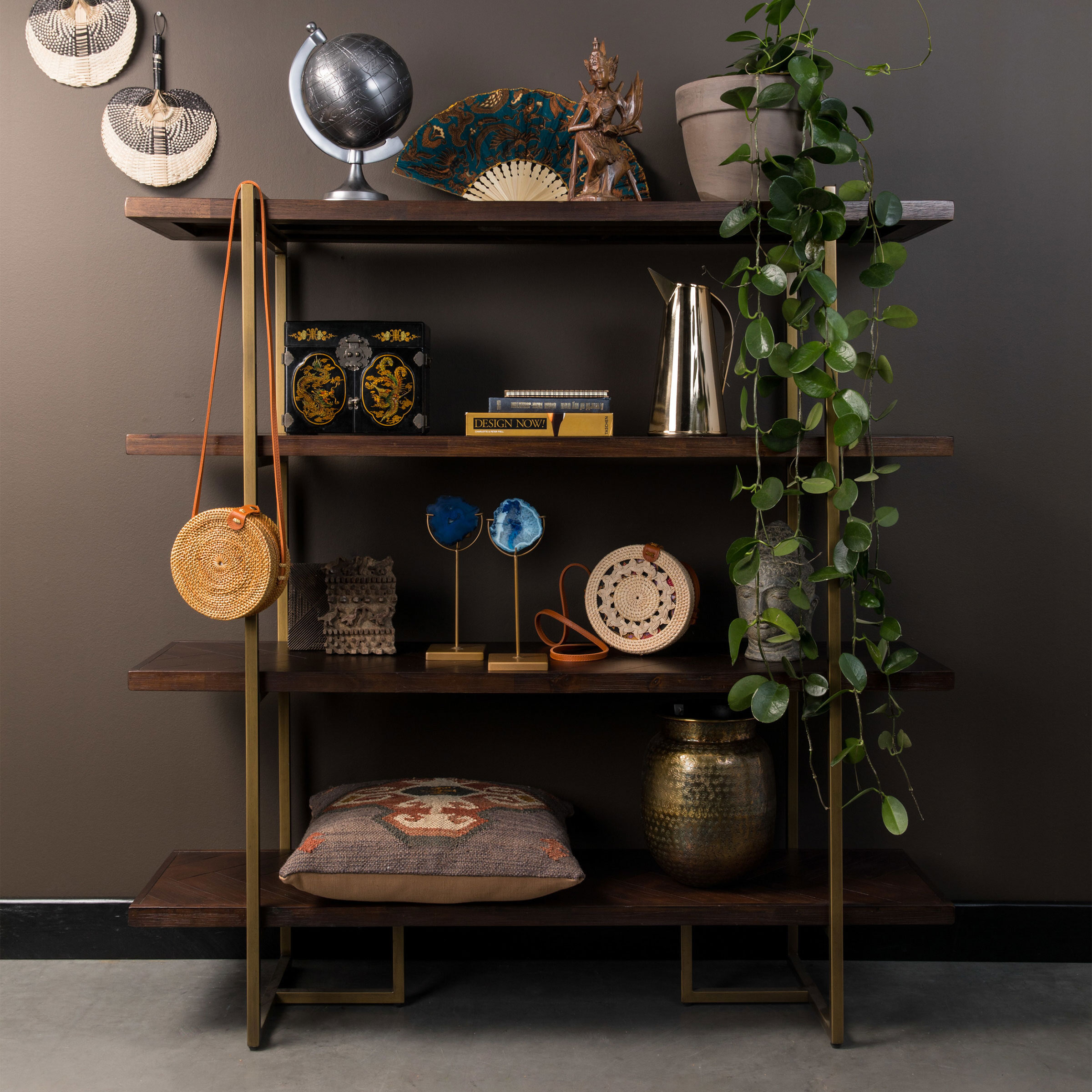 Dutchbone Wandrek 'Class' Hout, 146 x 140cm