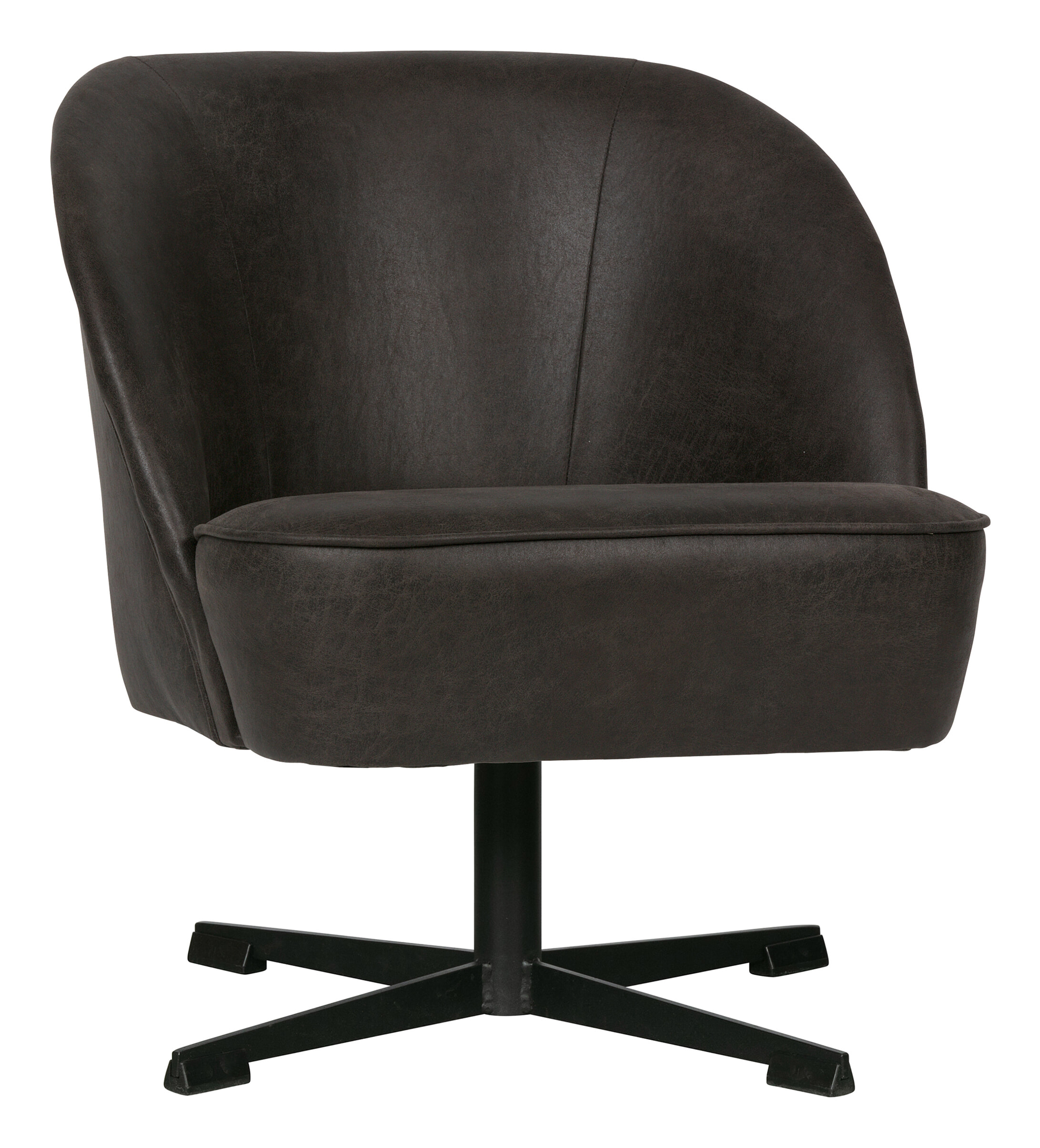 BePureHome Draaifauteuil 'Vogue' Eco leder, kleur Zwart BePureHome Draaifauteuil 'Vogue' Eco leder, kleur Zwart