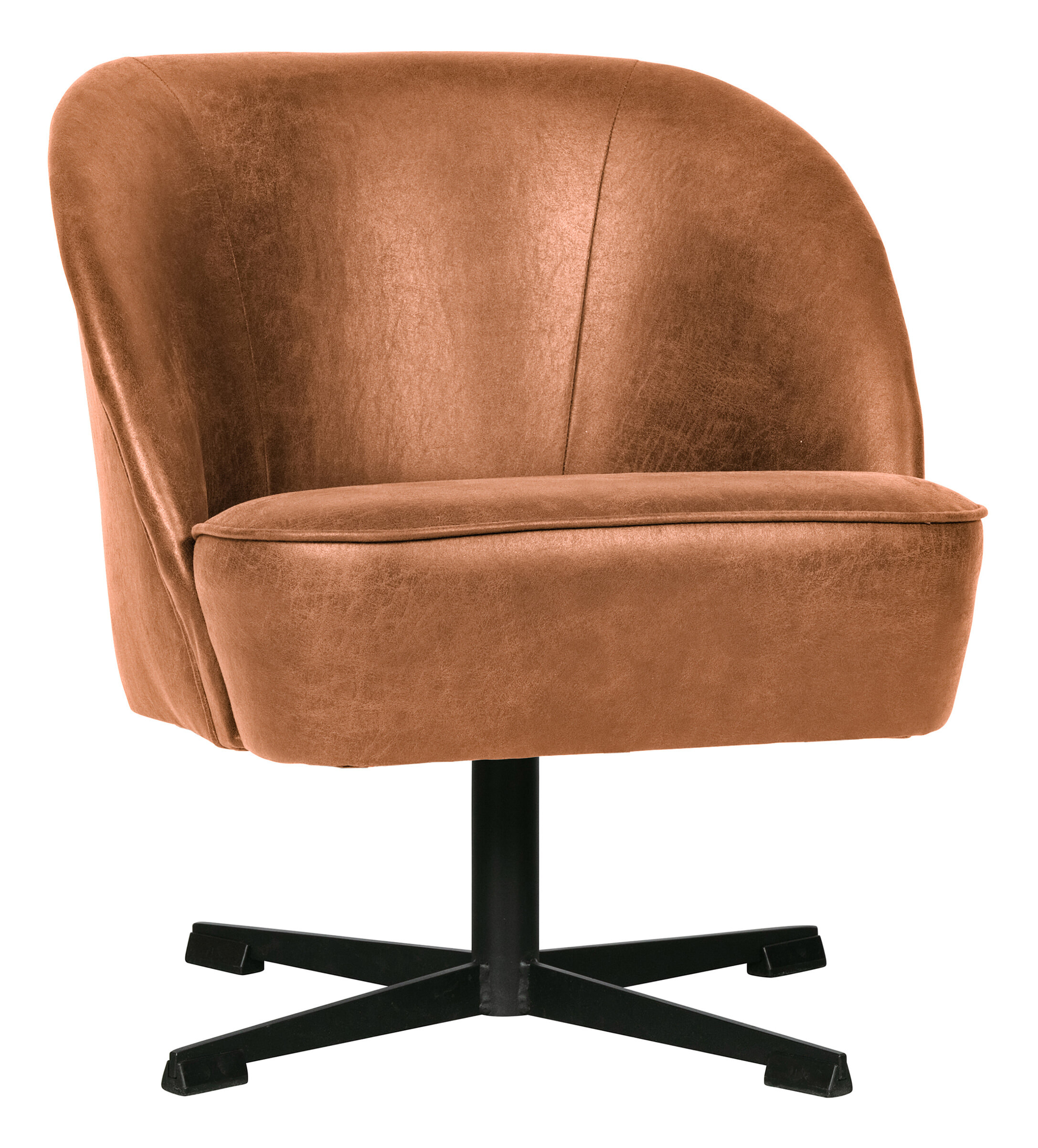 BePureHome Draaifauteuil 'Vogue' Eco leder, kleur Cognac BePureHome Draaifauteuil 'Vogue' Eco leder, kleur Cognac