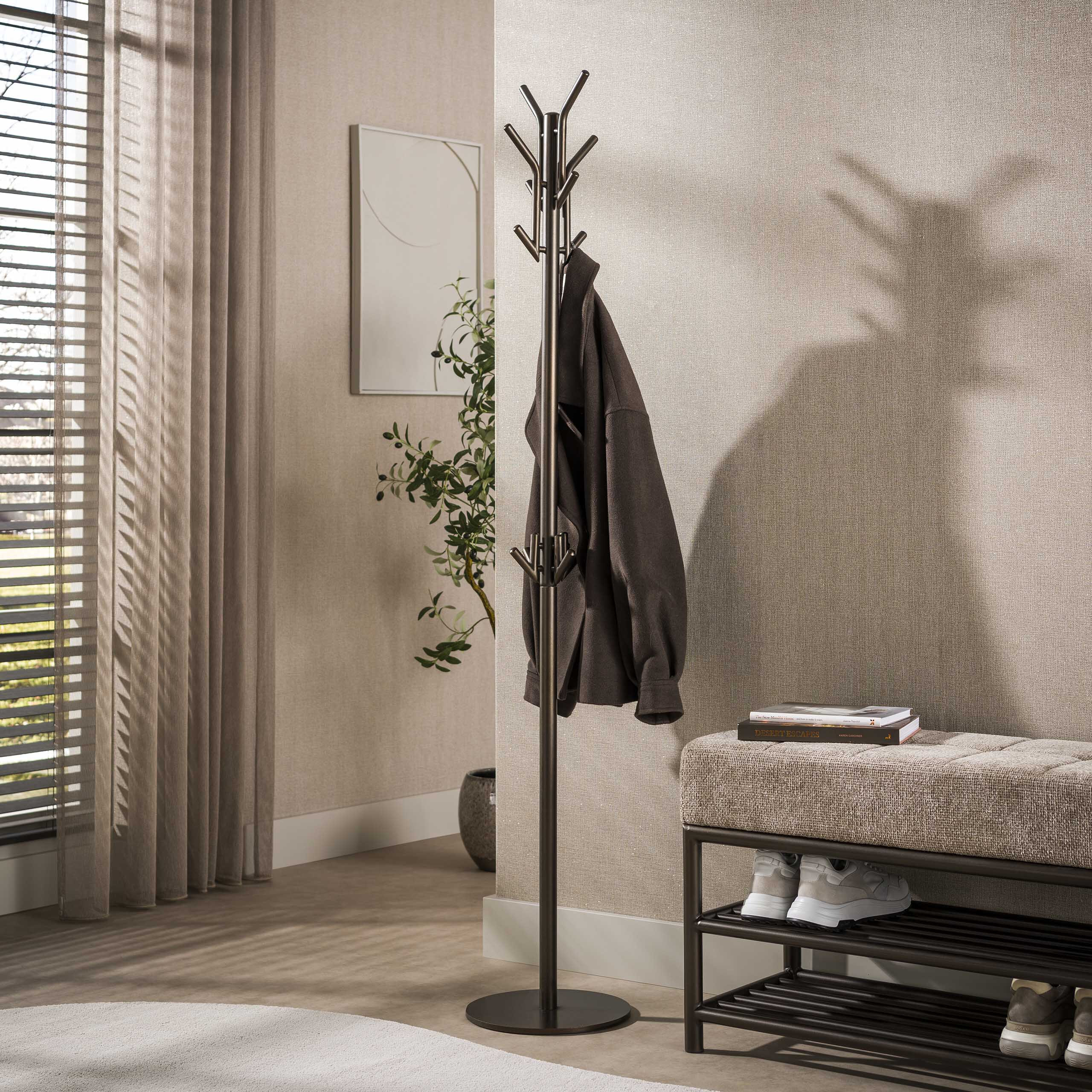 LifestyleFurn Kapstok Karalynn Met 12 haken - Brons