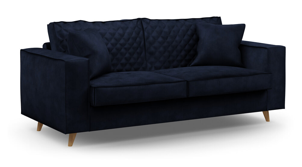 Rivièra Maison 2,5-zits Bank 'Kendall' Velvet, kleur Estate Blue