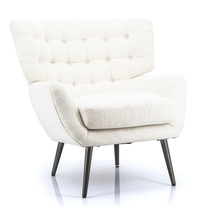 Eleonora Fauteuil 'Peter' kleur wit Eleonora Fauteuil 'Peter' kleur wit
