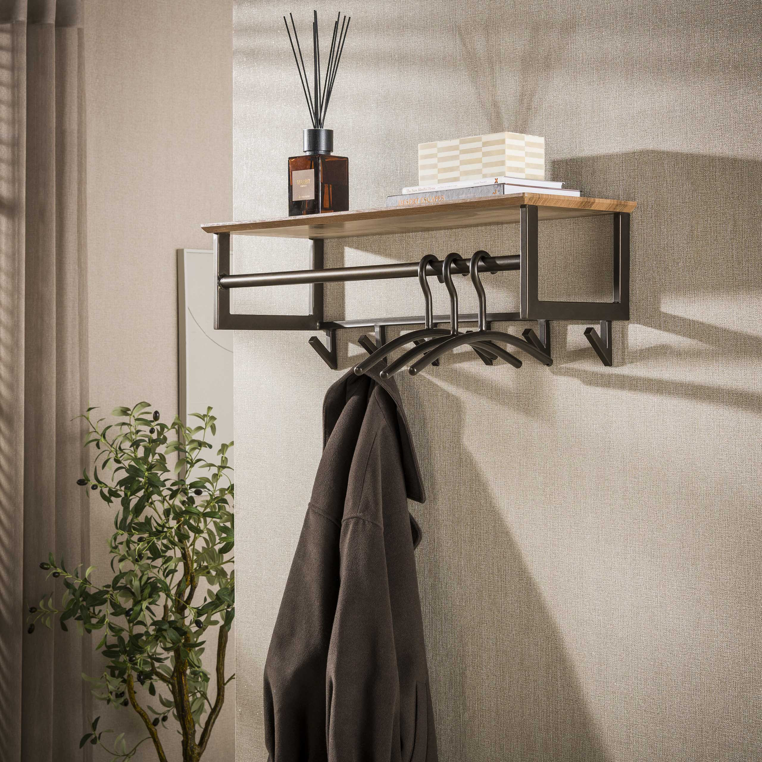 LifestyleFurn Kapstok 'Tekia' Met 6 haken