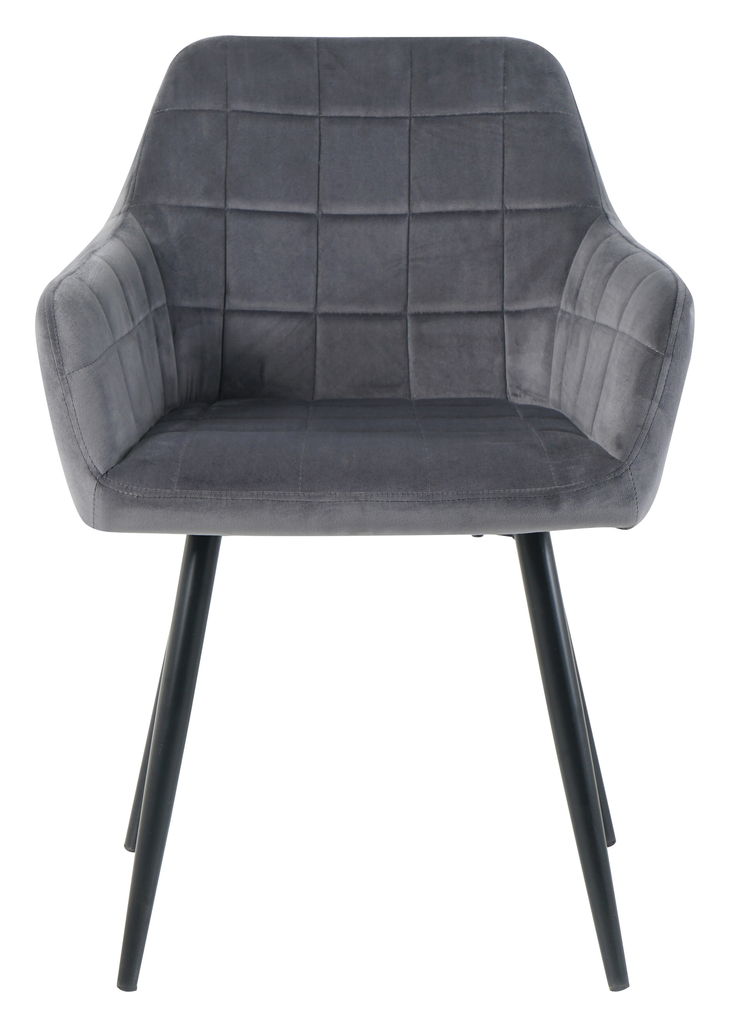 Artistiq Eetkamerstoel 'Tora' Velvet, kleur Antraciet