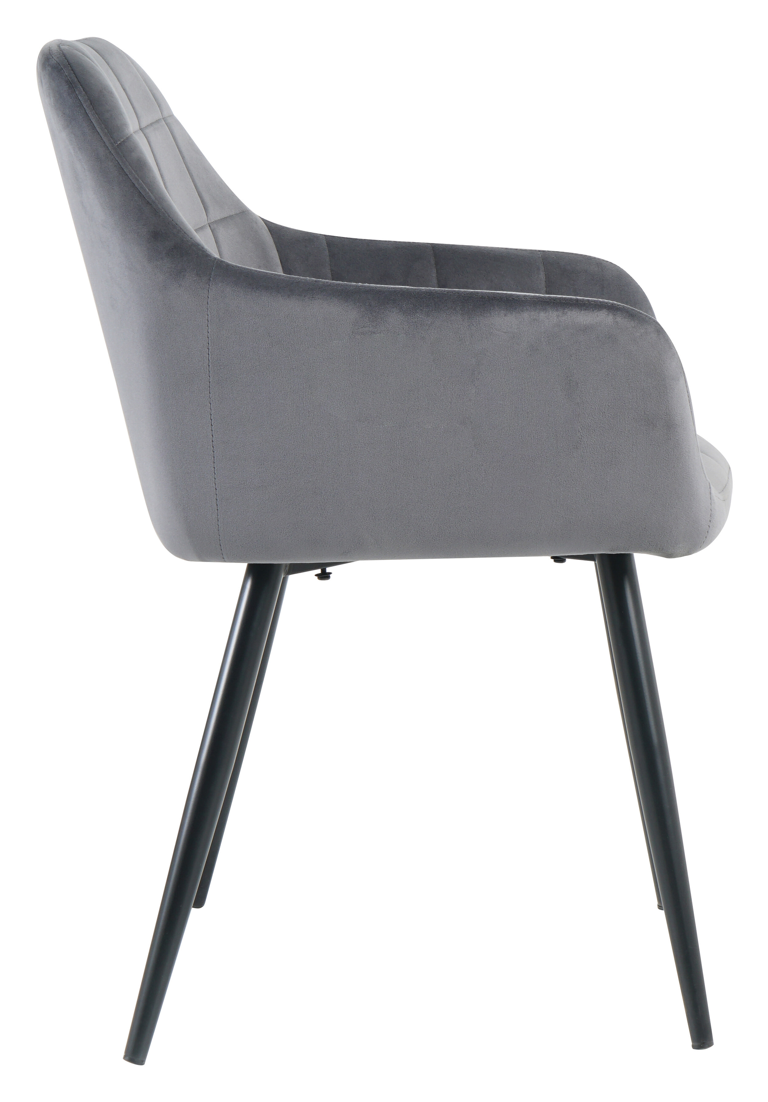 Artistiq Eetkamerstoel 'Tora' Velvet, kleur Antraciet
