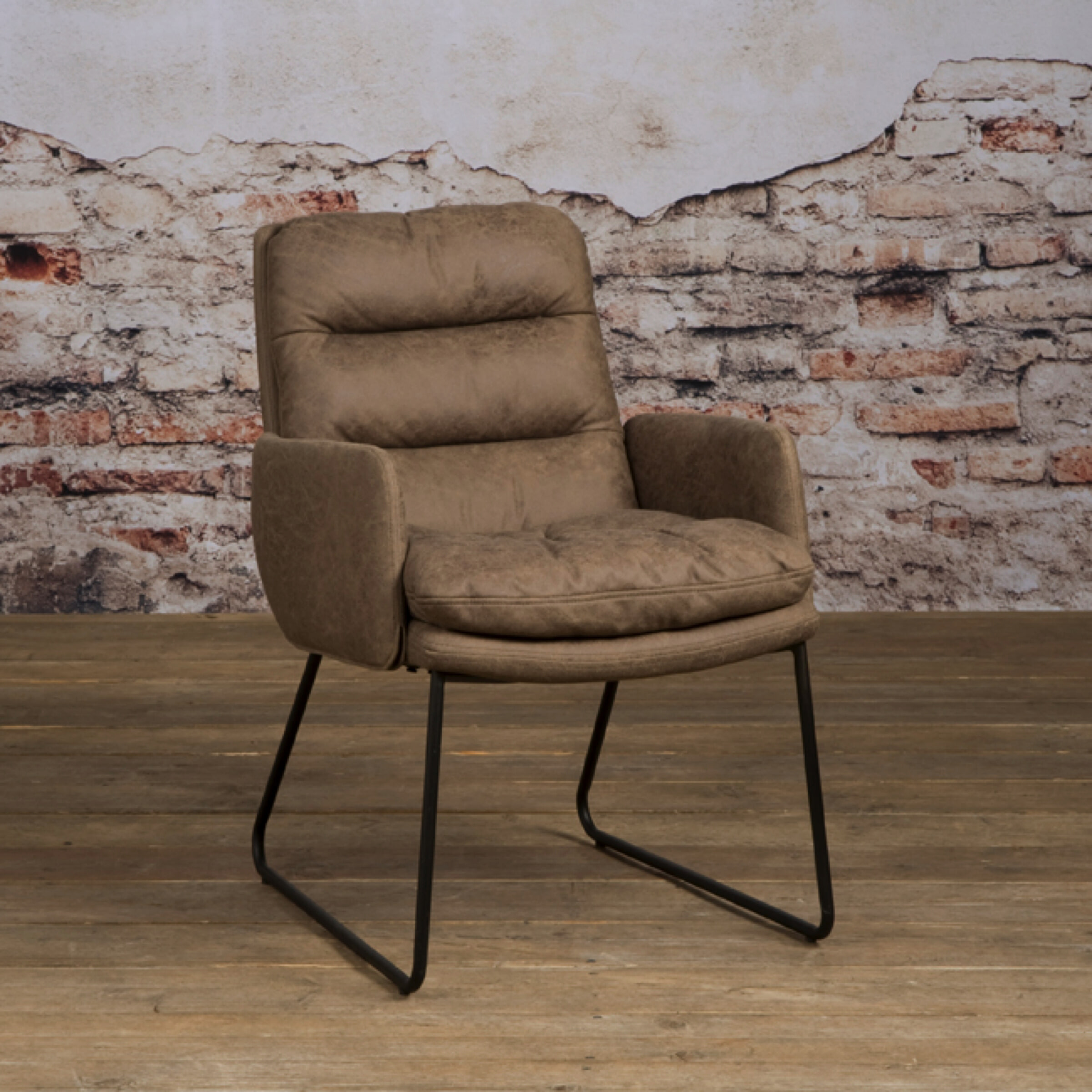 Tower Living Fauteuil 'Toro', kleur taupe