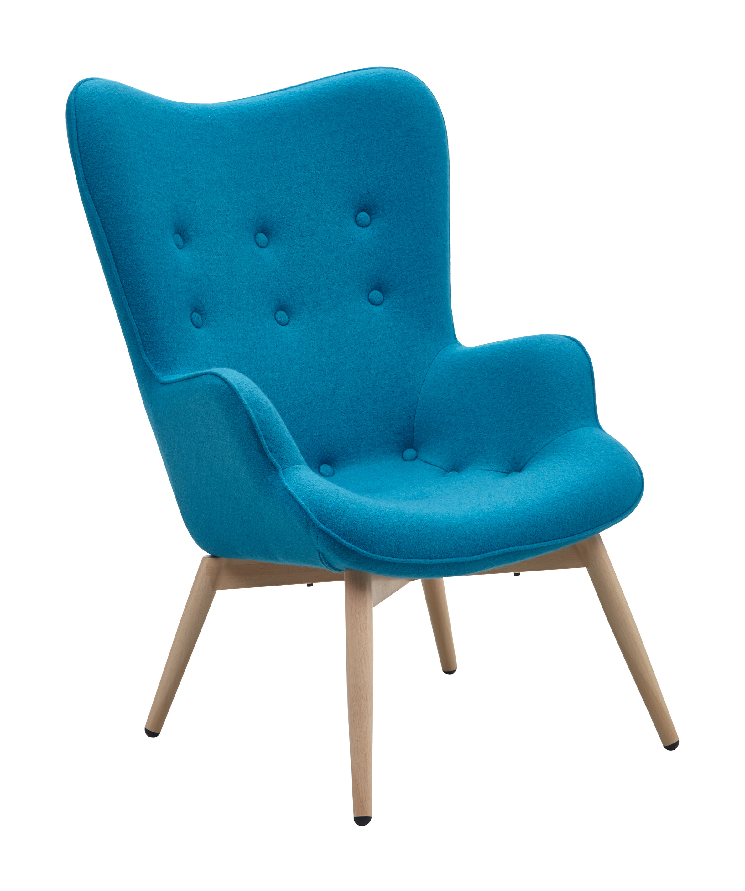 Artistiq Fauteuil 'Janna' kleur Blauw Artistiq Fauteuil 'Janna' kleur Blauw