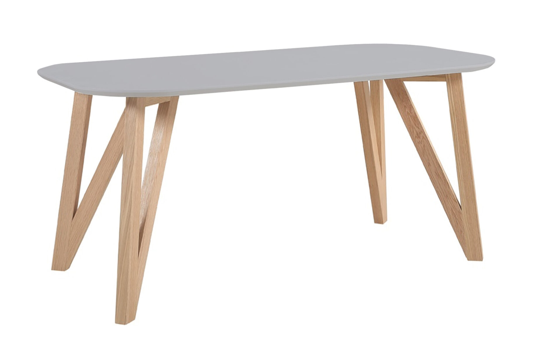 Artistiq Ovale Eettafel 'Ravi' 200 x 90cm, kleur Grijs