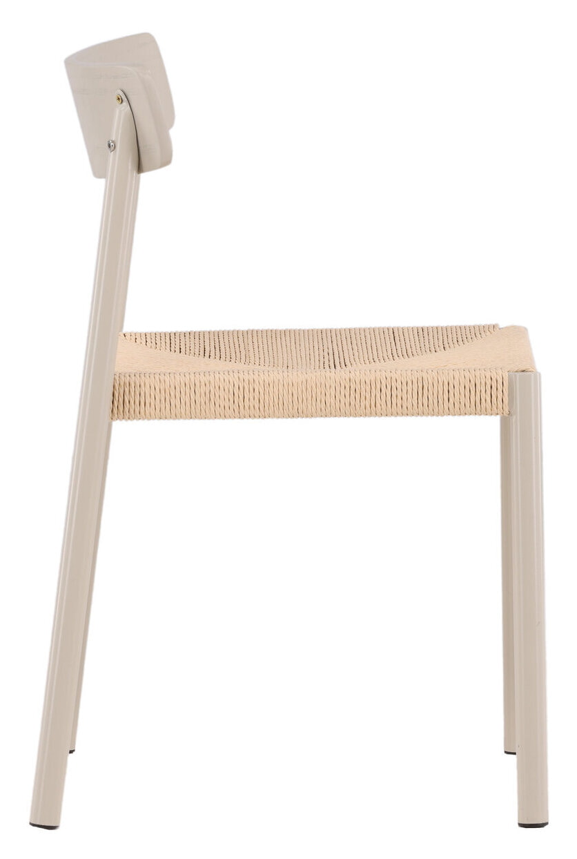 Nohr Eetkamerstoel 'Tyeesha' Rattan, kleur Beige