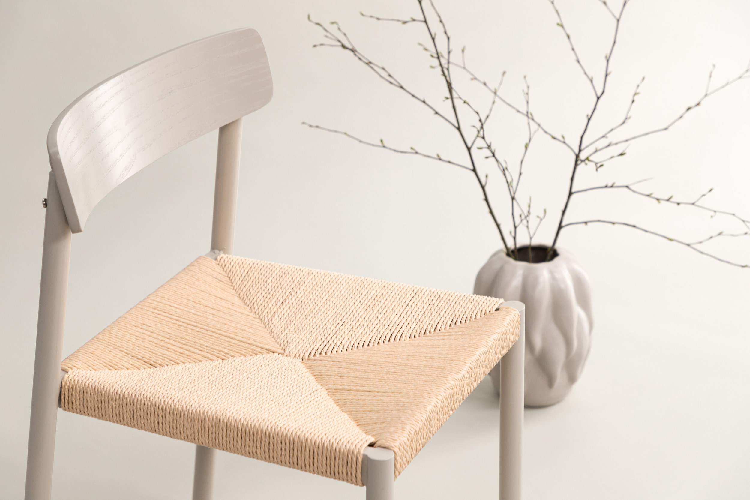 Nohr Eetkamerstoel 'Tyeesha' Rattan, kleur Beige