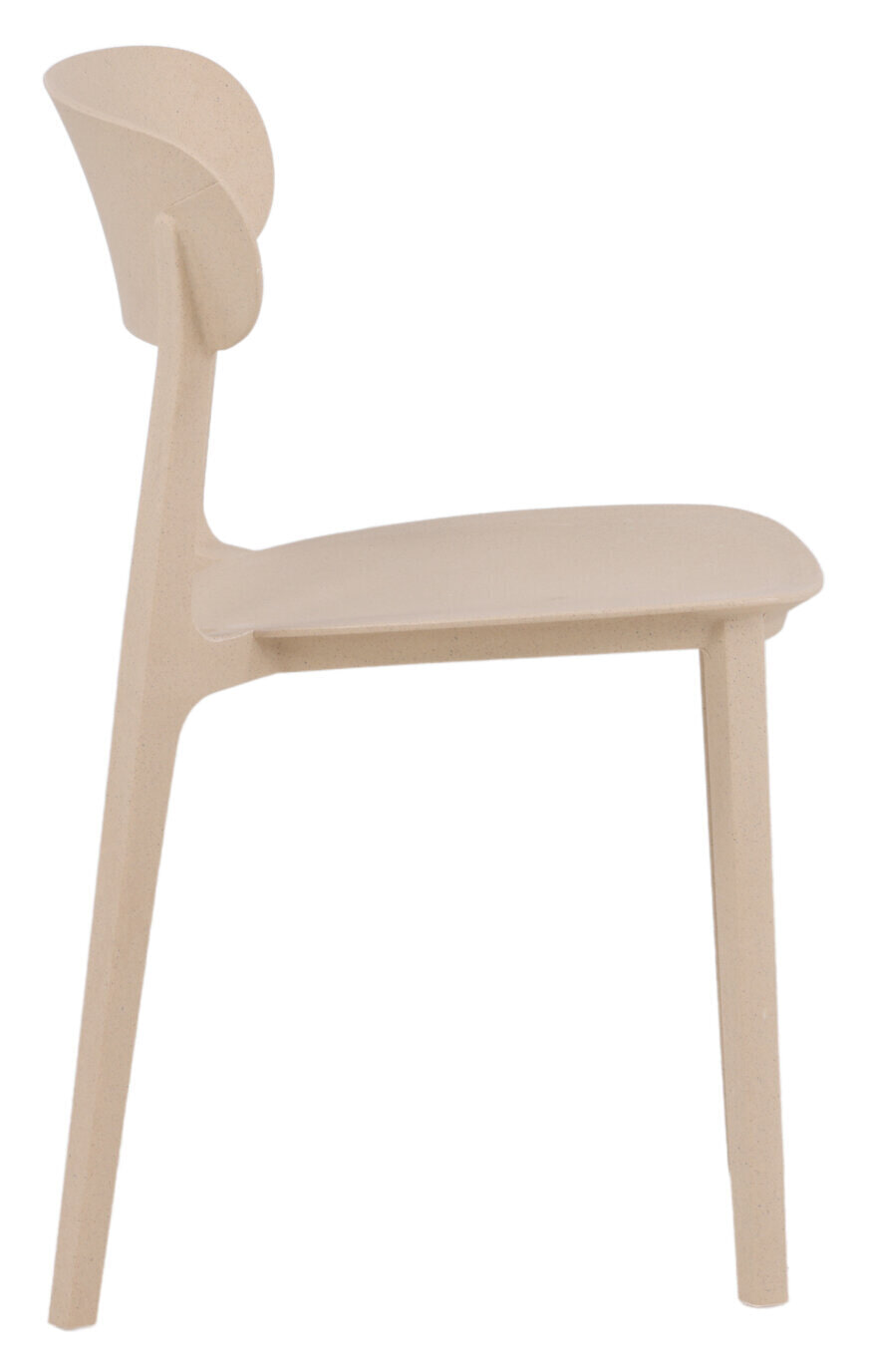 Nohr Eetkamerstoel 'Kahla' Kunststof, kleur Beige