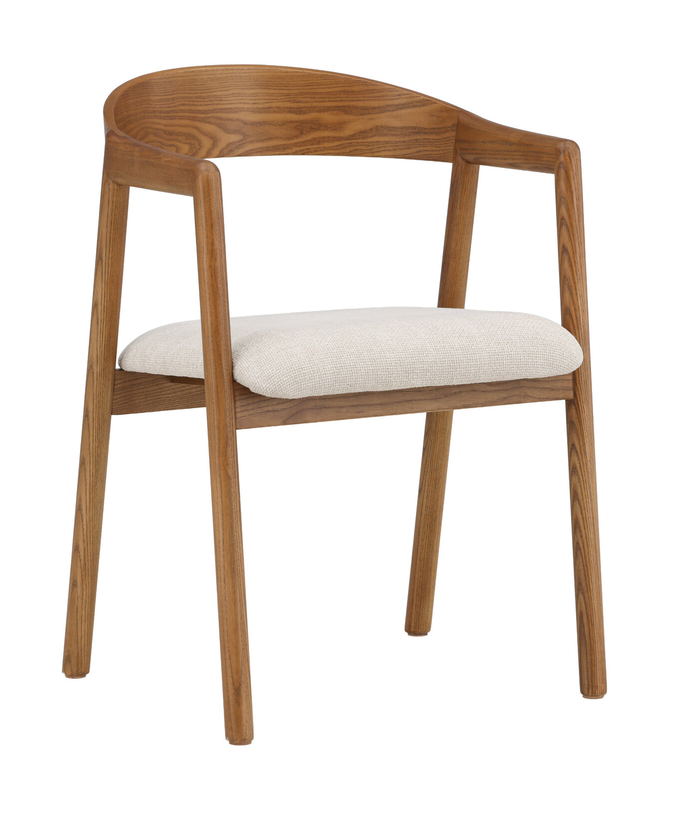 Nohr Eetkamerstoel 'Lenna' Essenhout, kleur Beige/Bruin