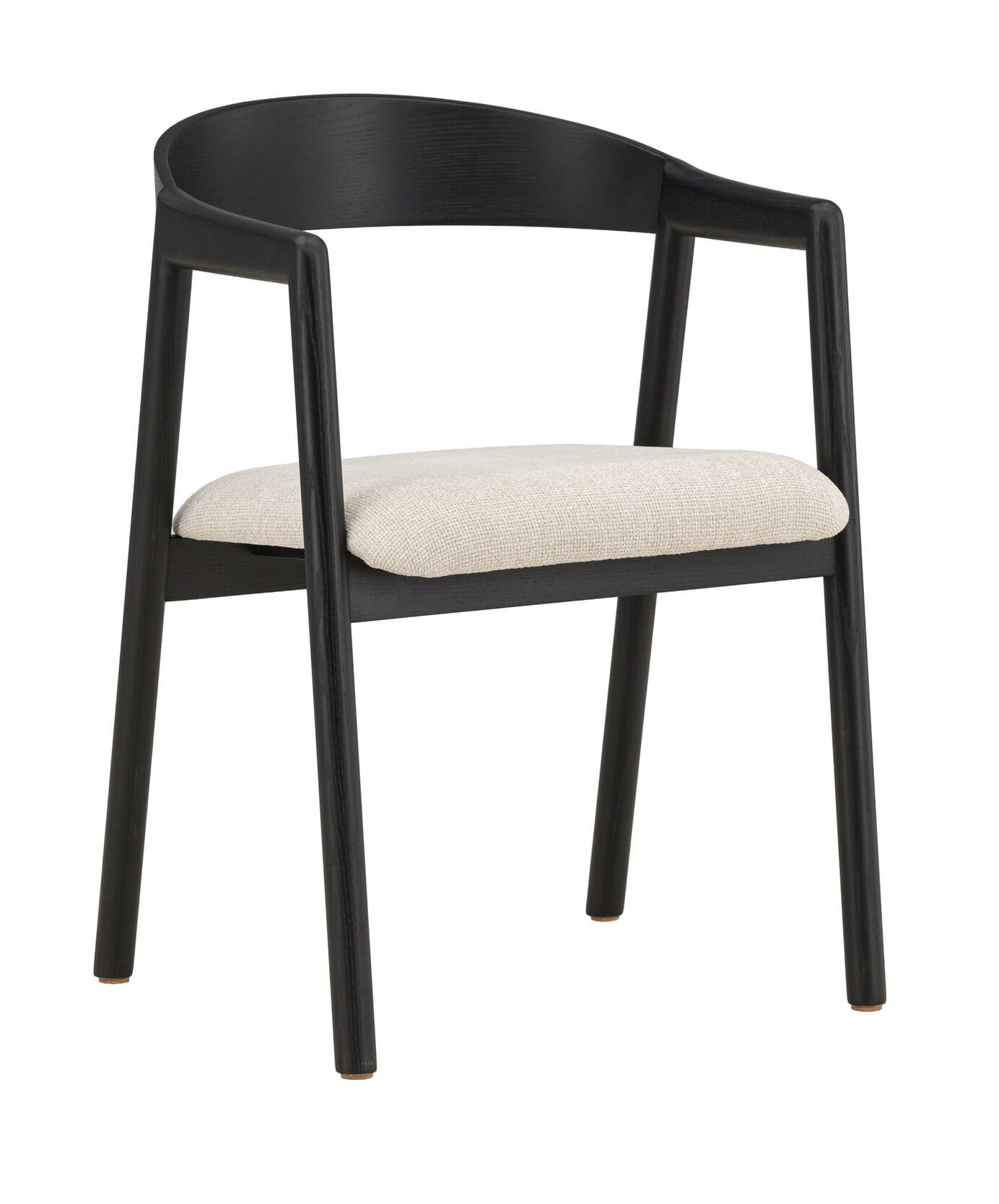 Nohr Eetkamerstoel 'Lenna' Essenhout, kleur Beige/Zwart