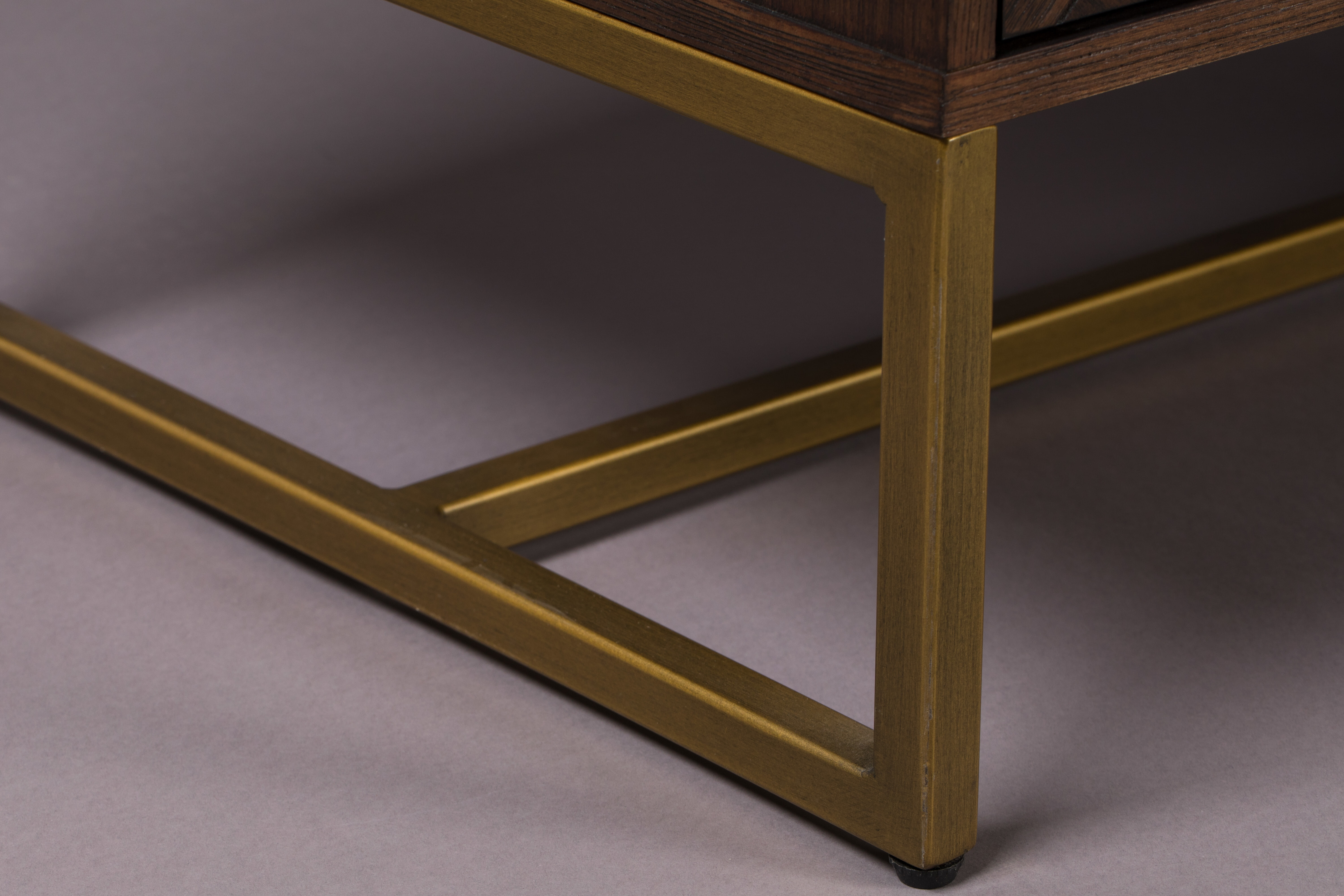 Dutchbone Dressoir 'Class' Antique Brass, 80 x 180cm, kleur Bruin